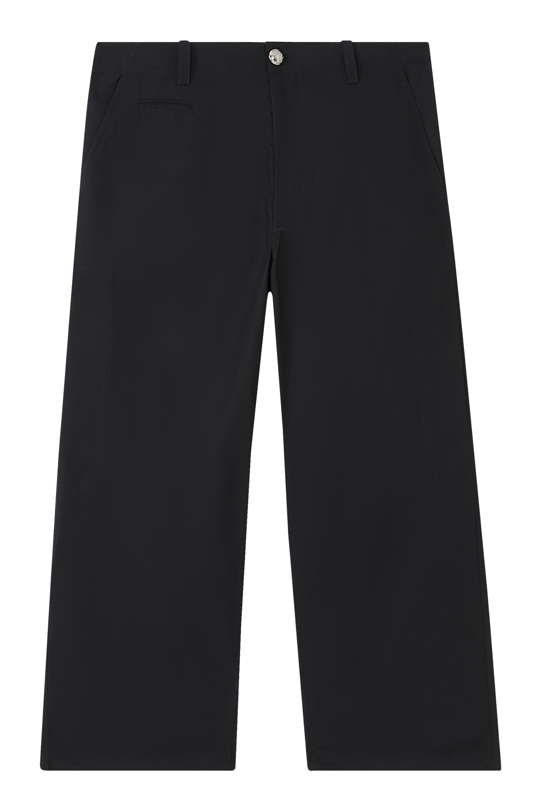 Cotton Straight Leg Trousers