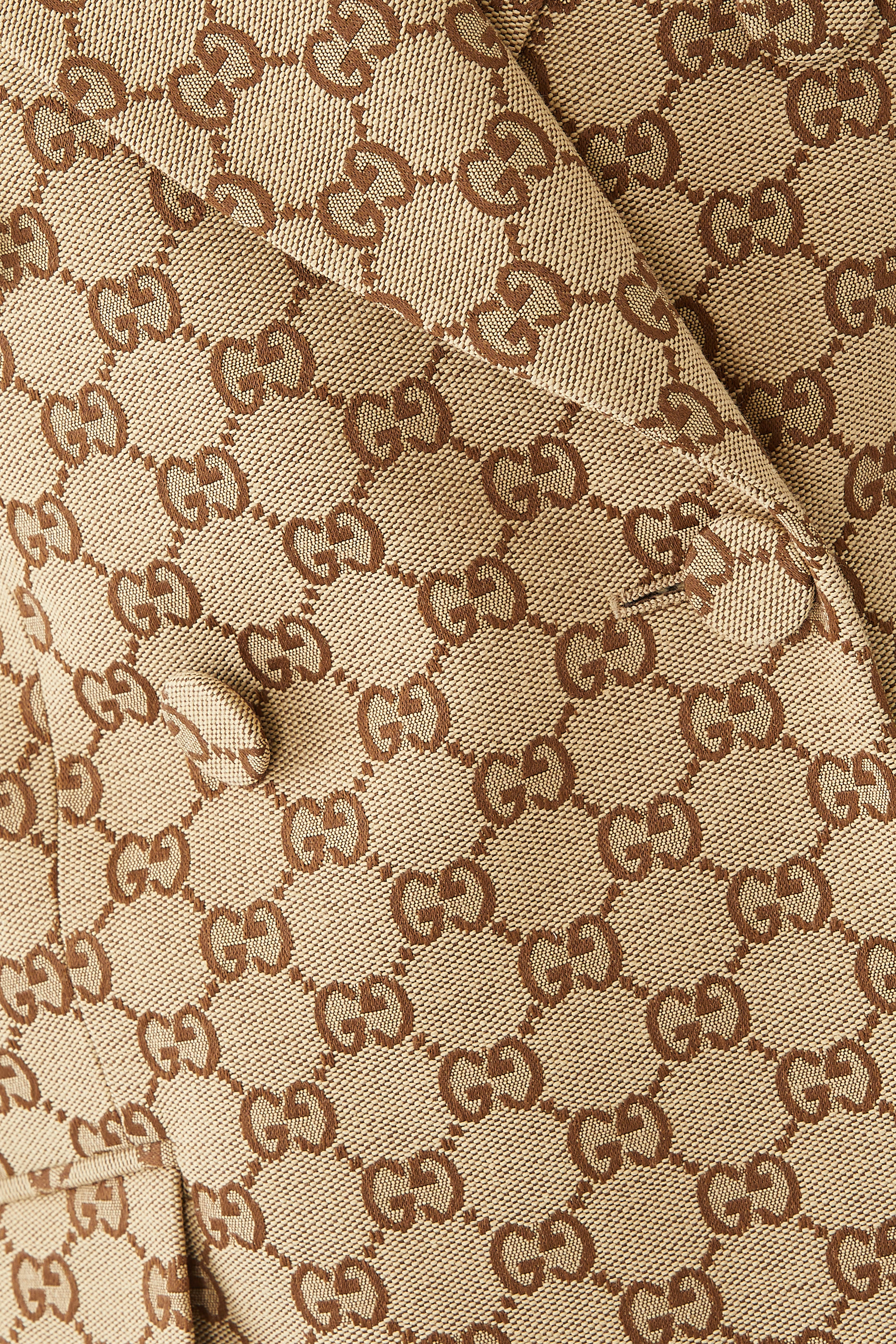 Double-Breasted Original GG Canvas Jacket