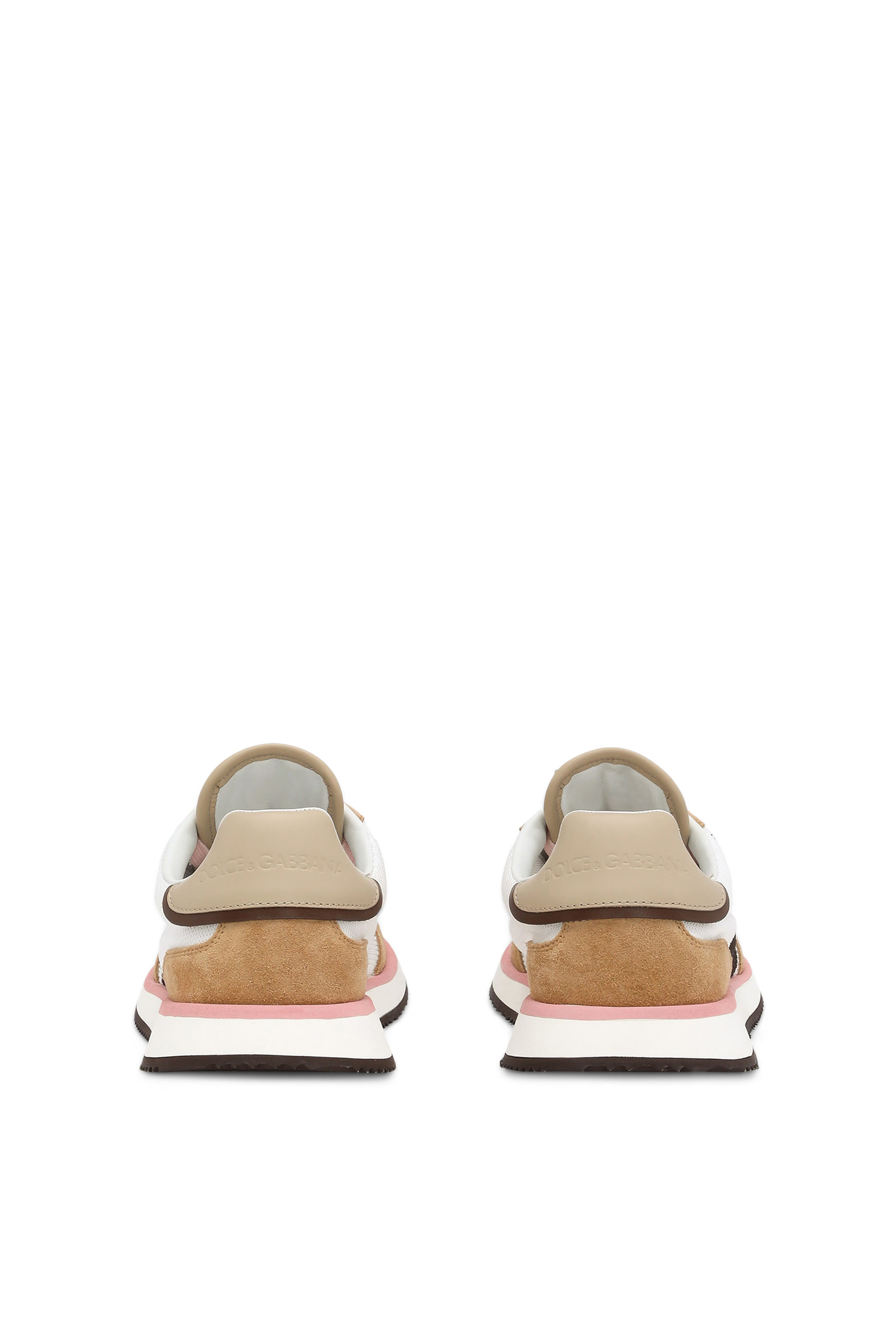 Mixed-Material Cushion Sneakers