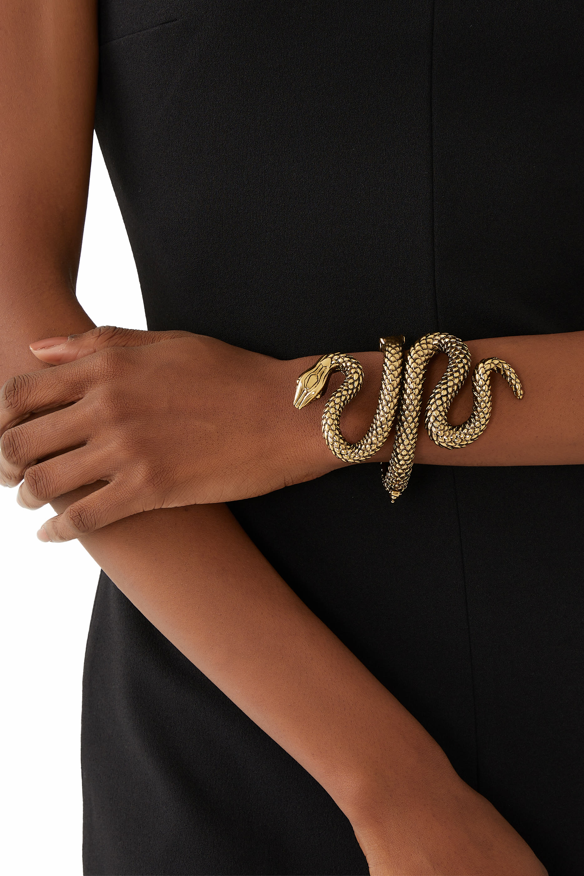 The Chlo&eacute; Snake Bracelet, Brass