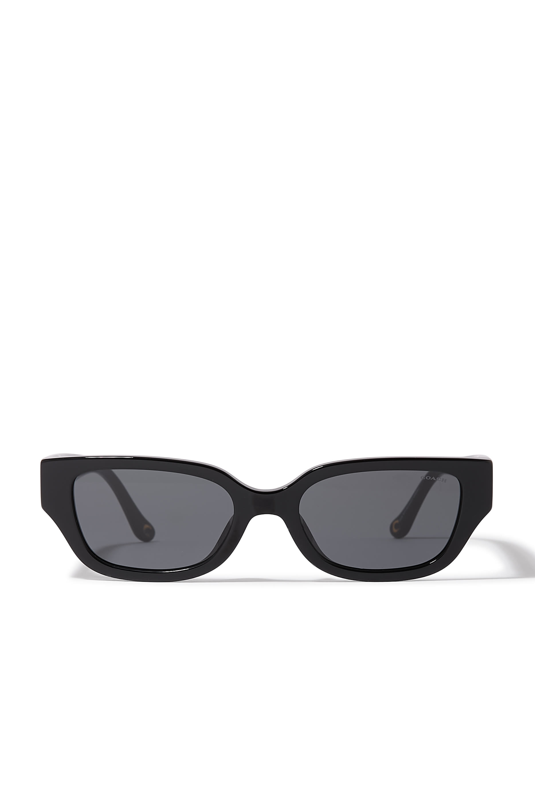 Rectangular Frame Sig Charms Temple Sunglasses