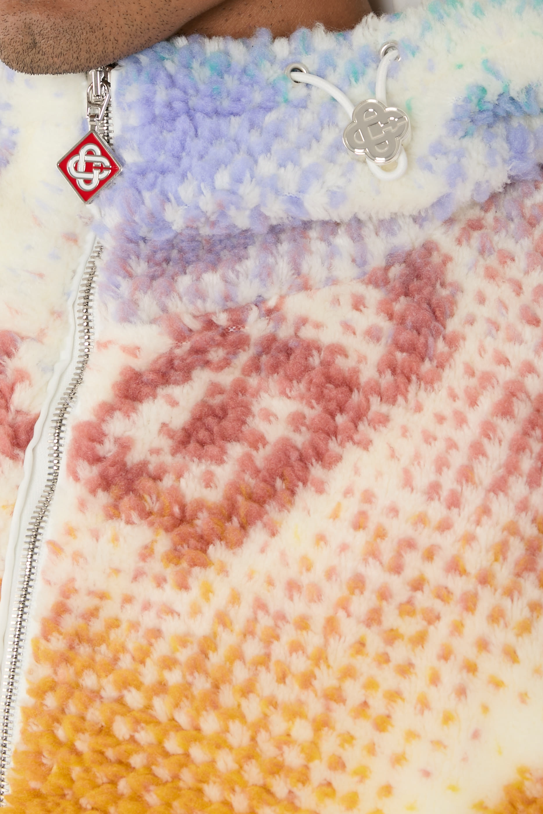  Halftone Monogram Fleece Jacket