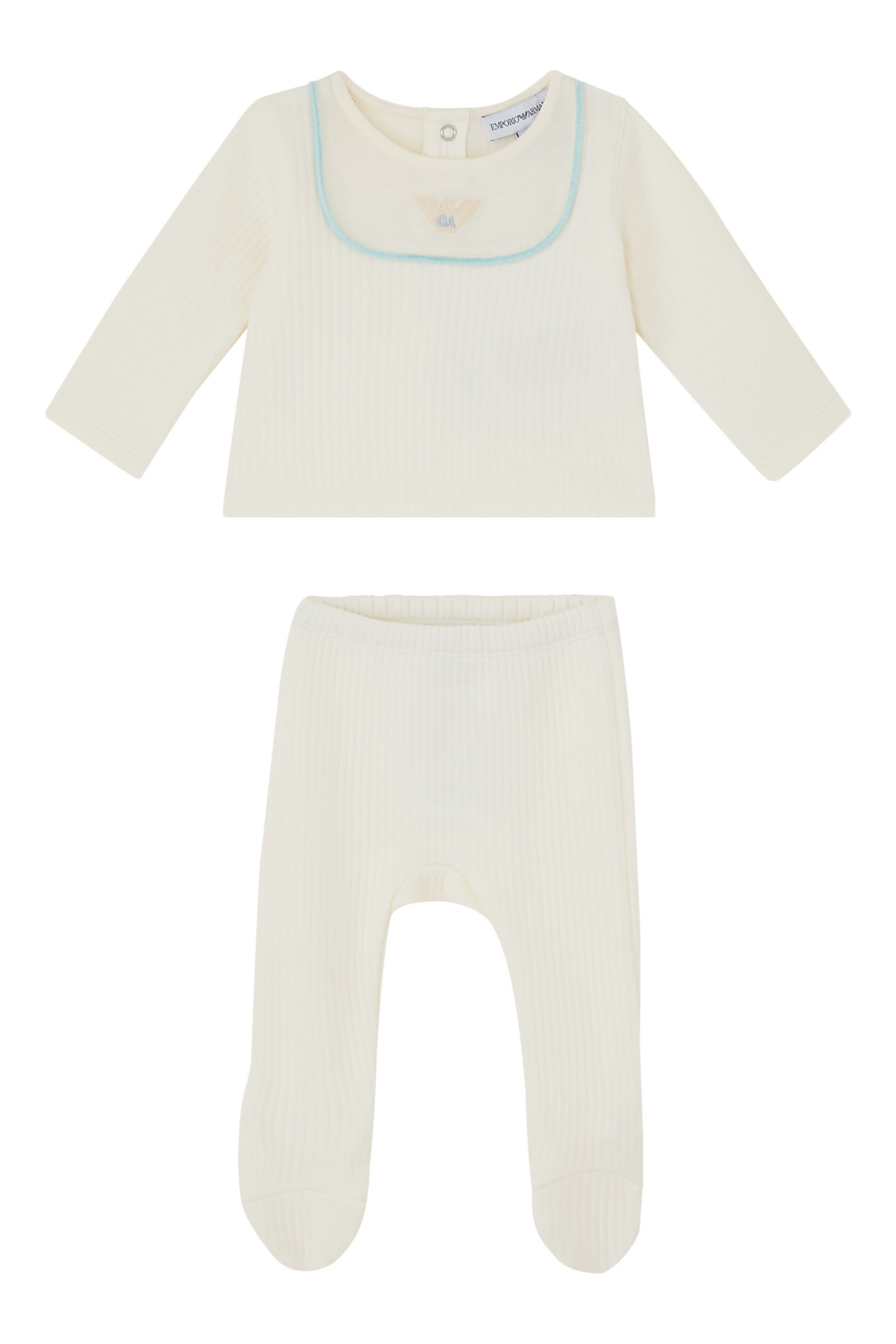 Kids 2-Piece Contrast Piping Set