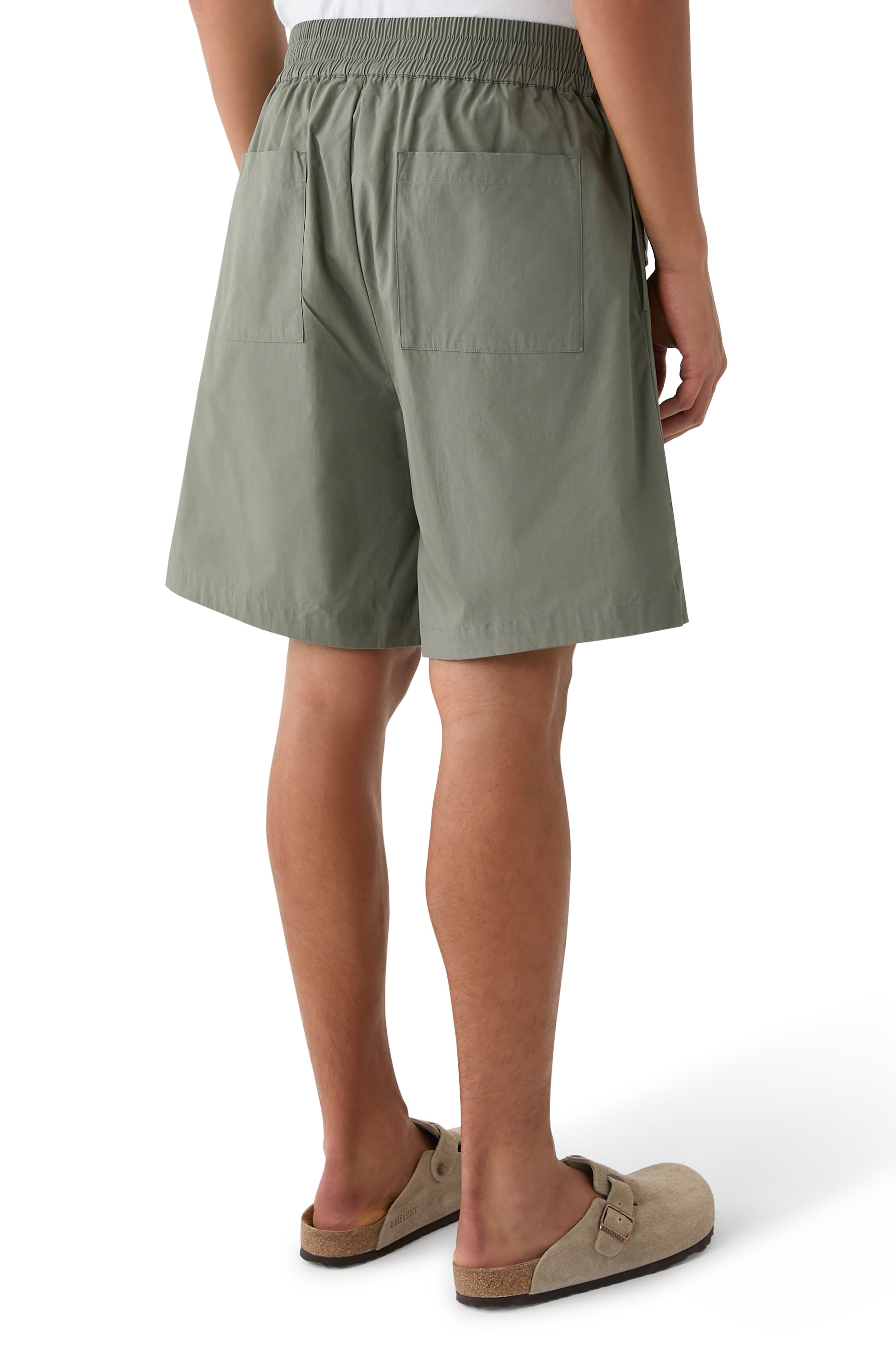 Oversized Pockets Cotton Cargo Shorts