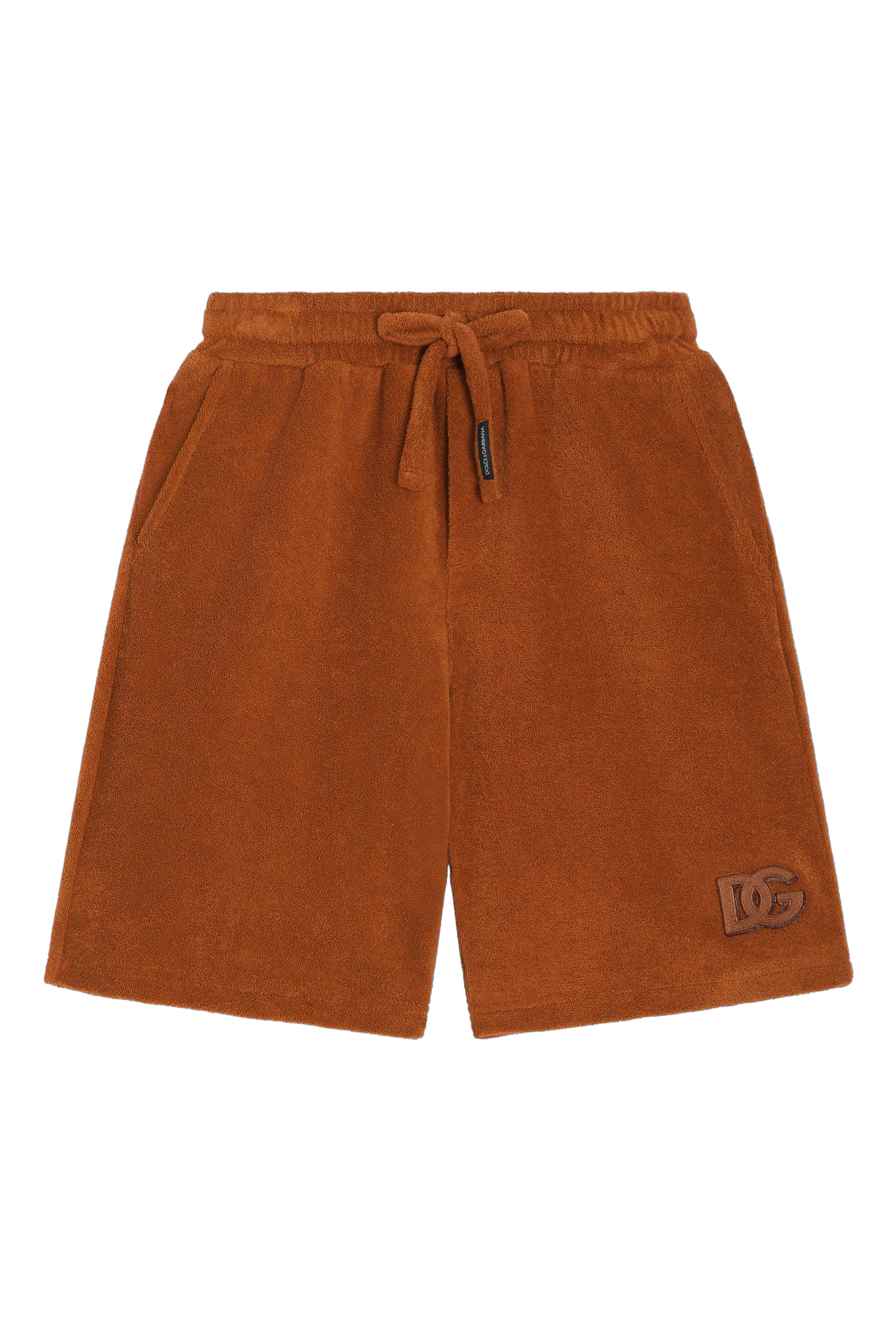 Kids DG Logo Terry-Effect Jersey Bermuda Shorts