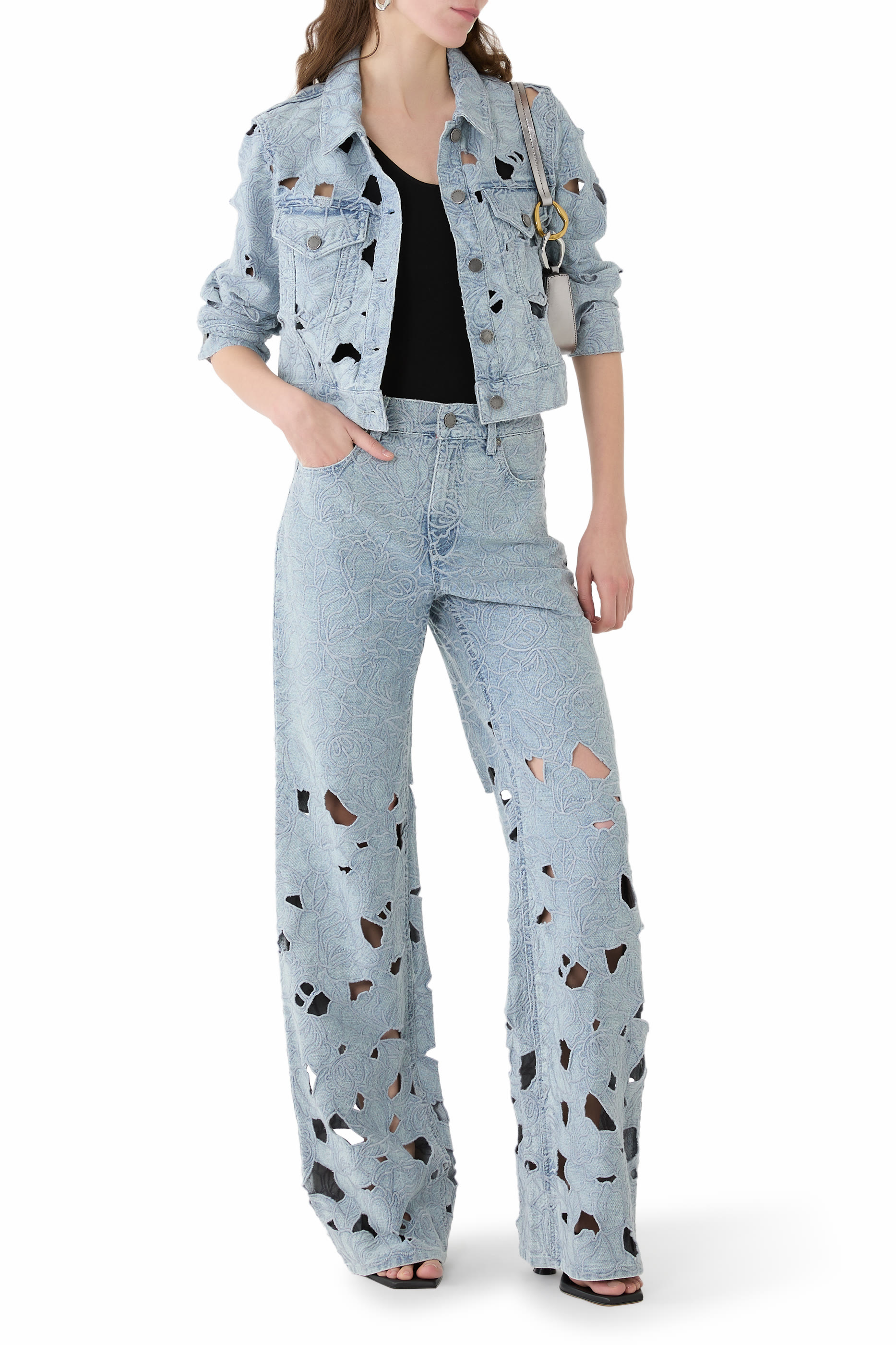  Chic Laser-Cut Jean