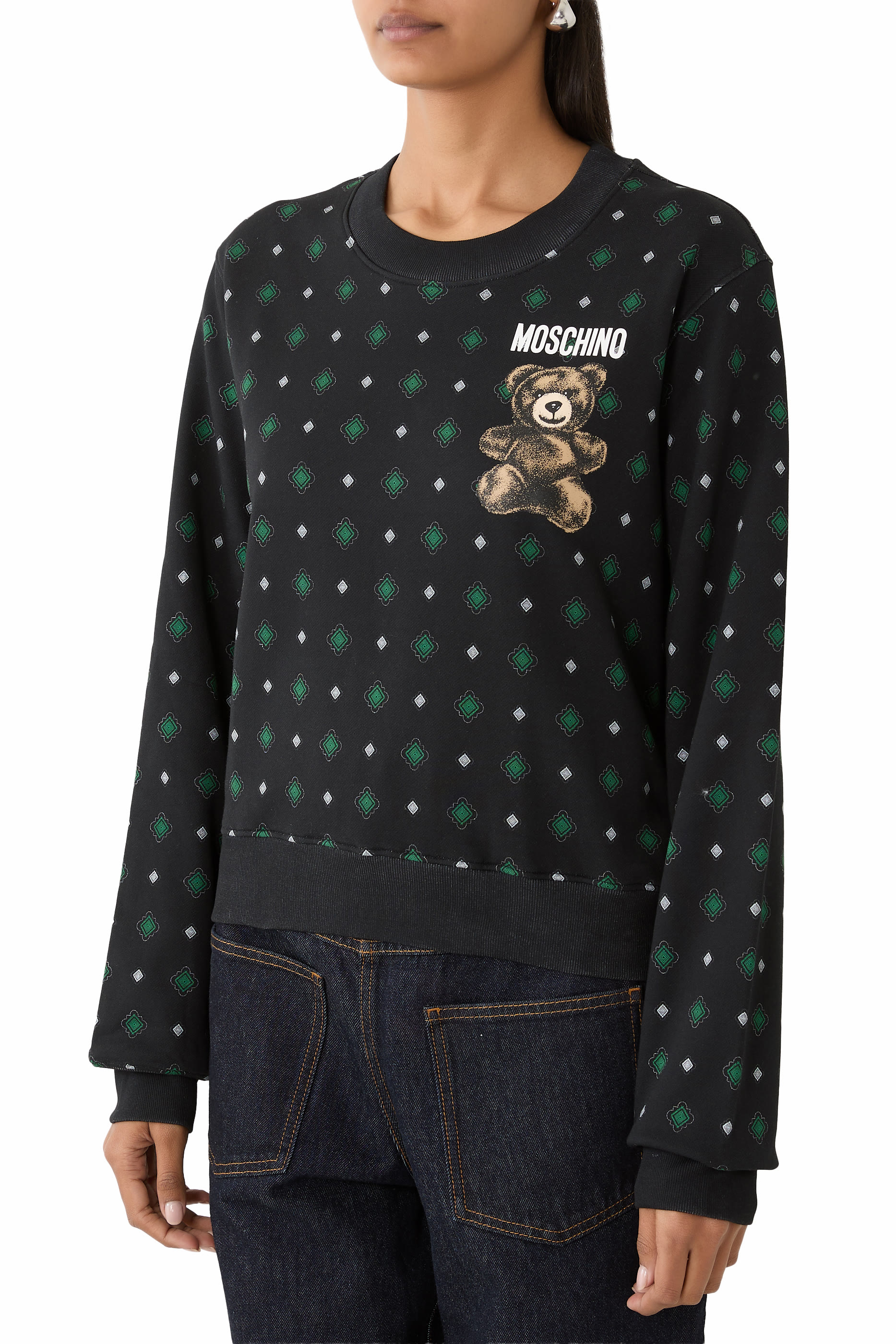 Teddy Logo Printed Sweatshirt