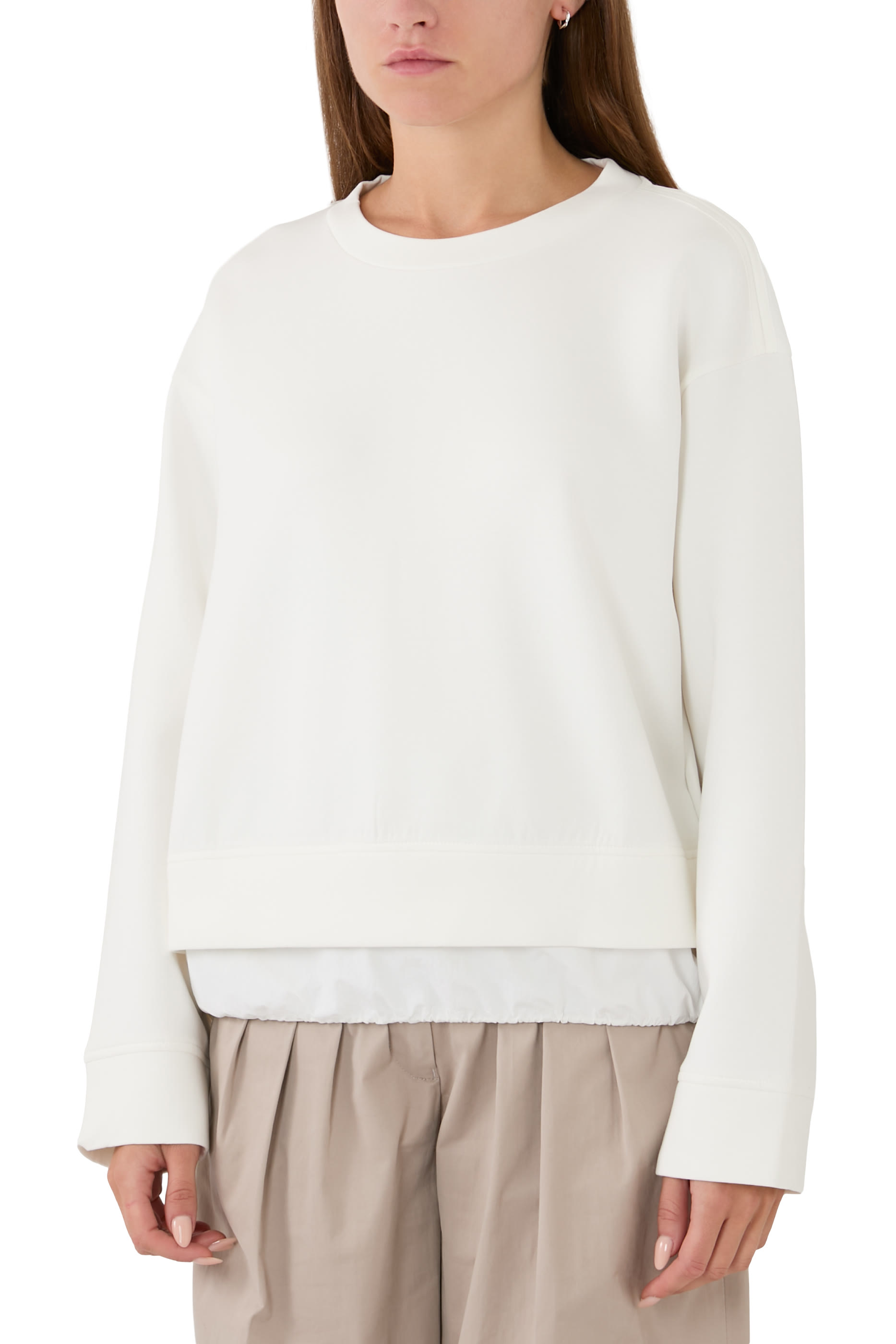 Drawstring Hem Sweatshirt