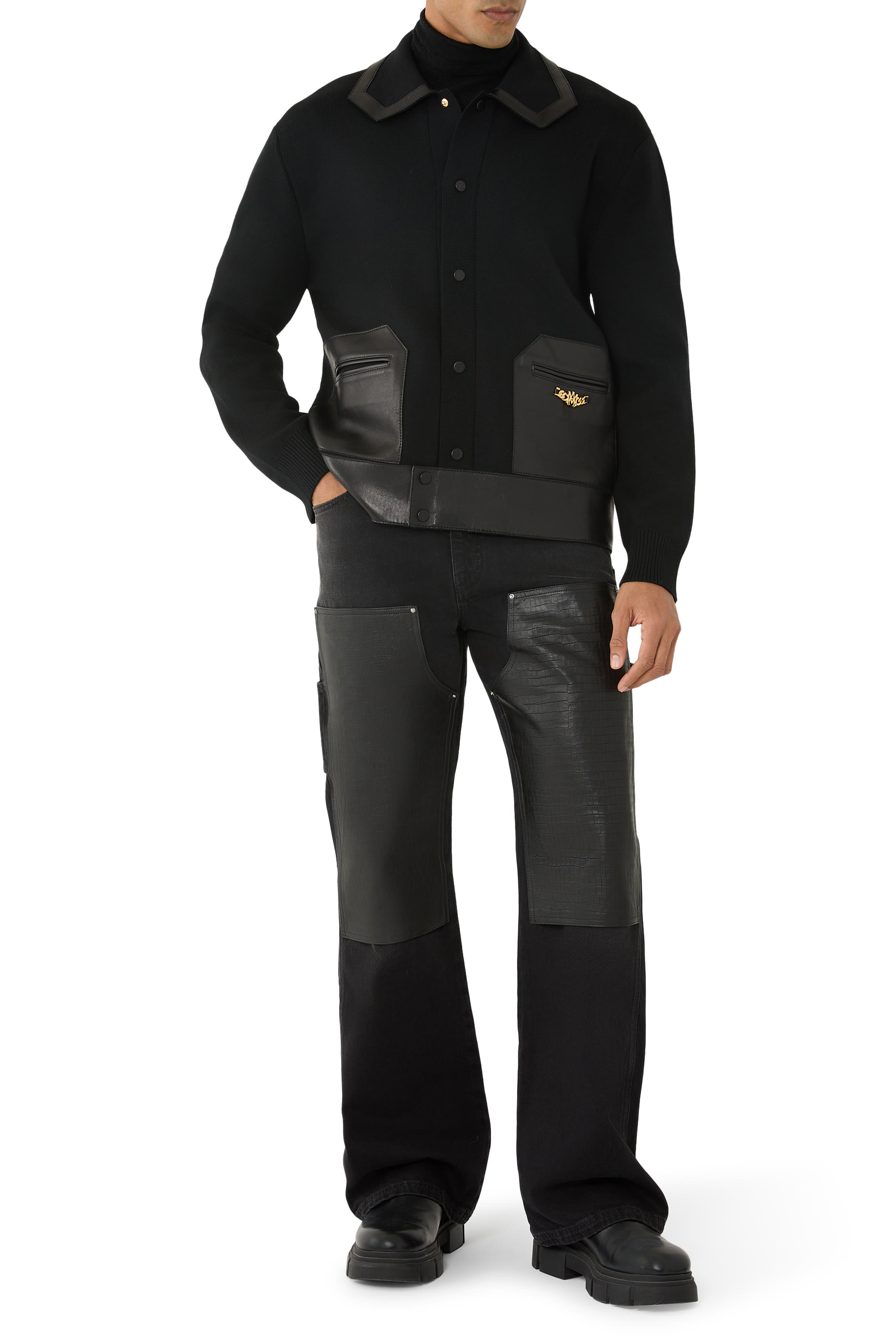  Embossed Croc Carpenter Jeans