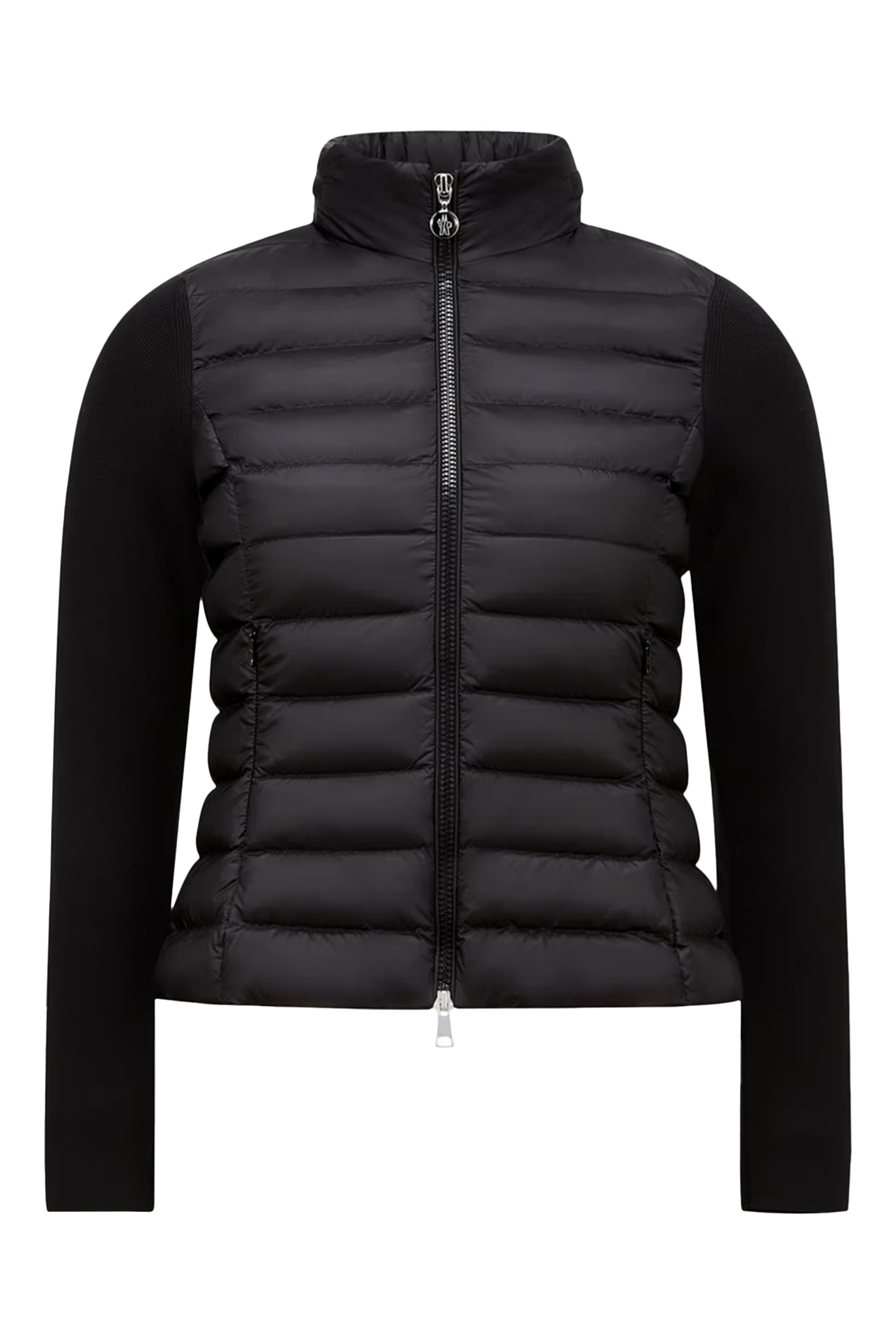 Padded Cotton Zip-Up Cardigan