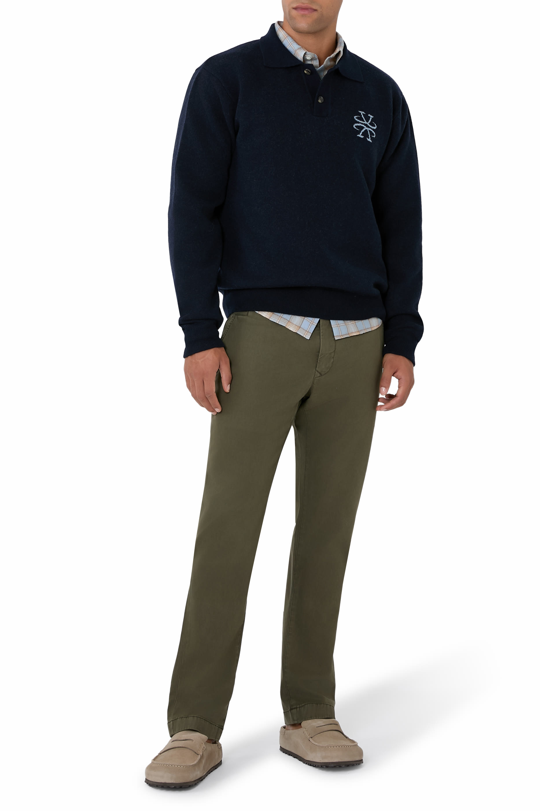 Logo Polo Knitted Top