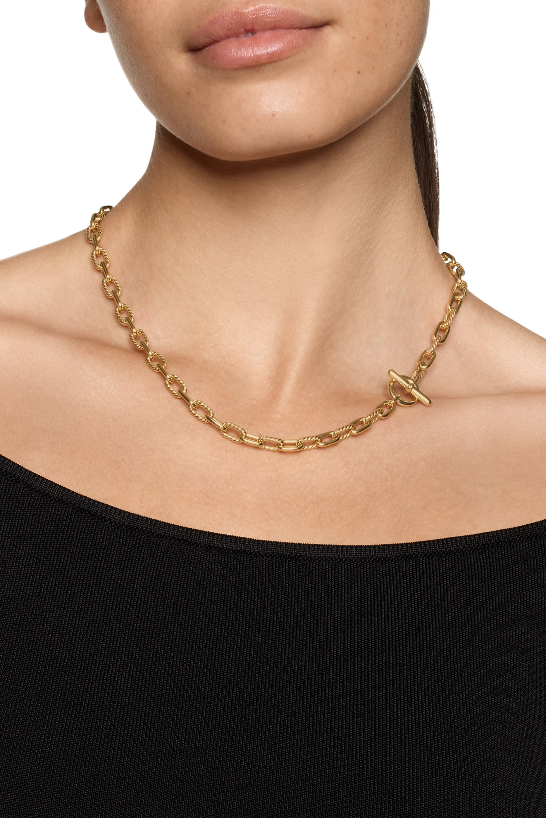 Madison&reg; Toggle Chain Necklace,  18K Yellow Gold