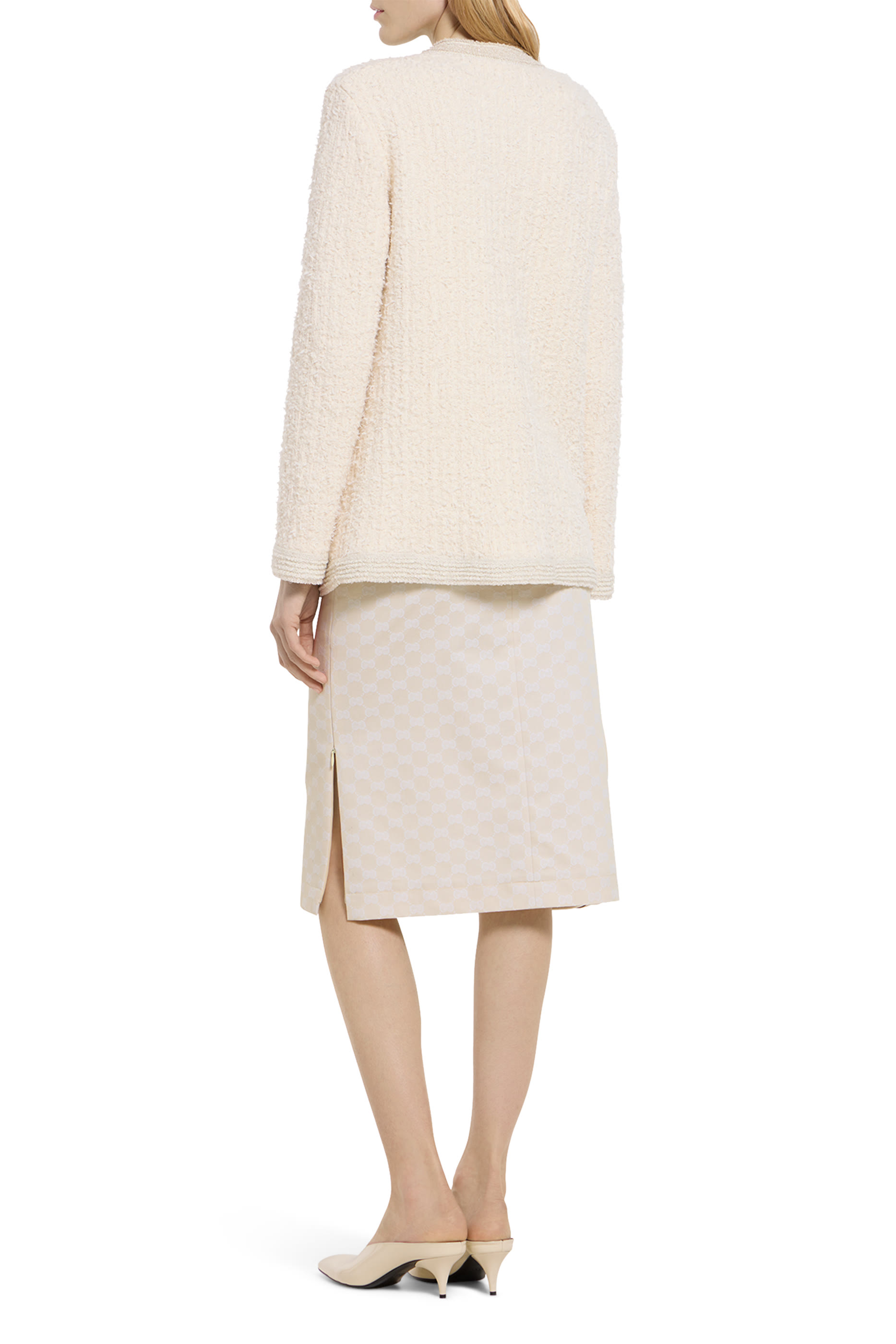 GG Cotton Gabardine Skirt