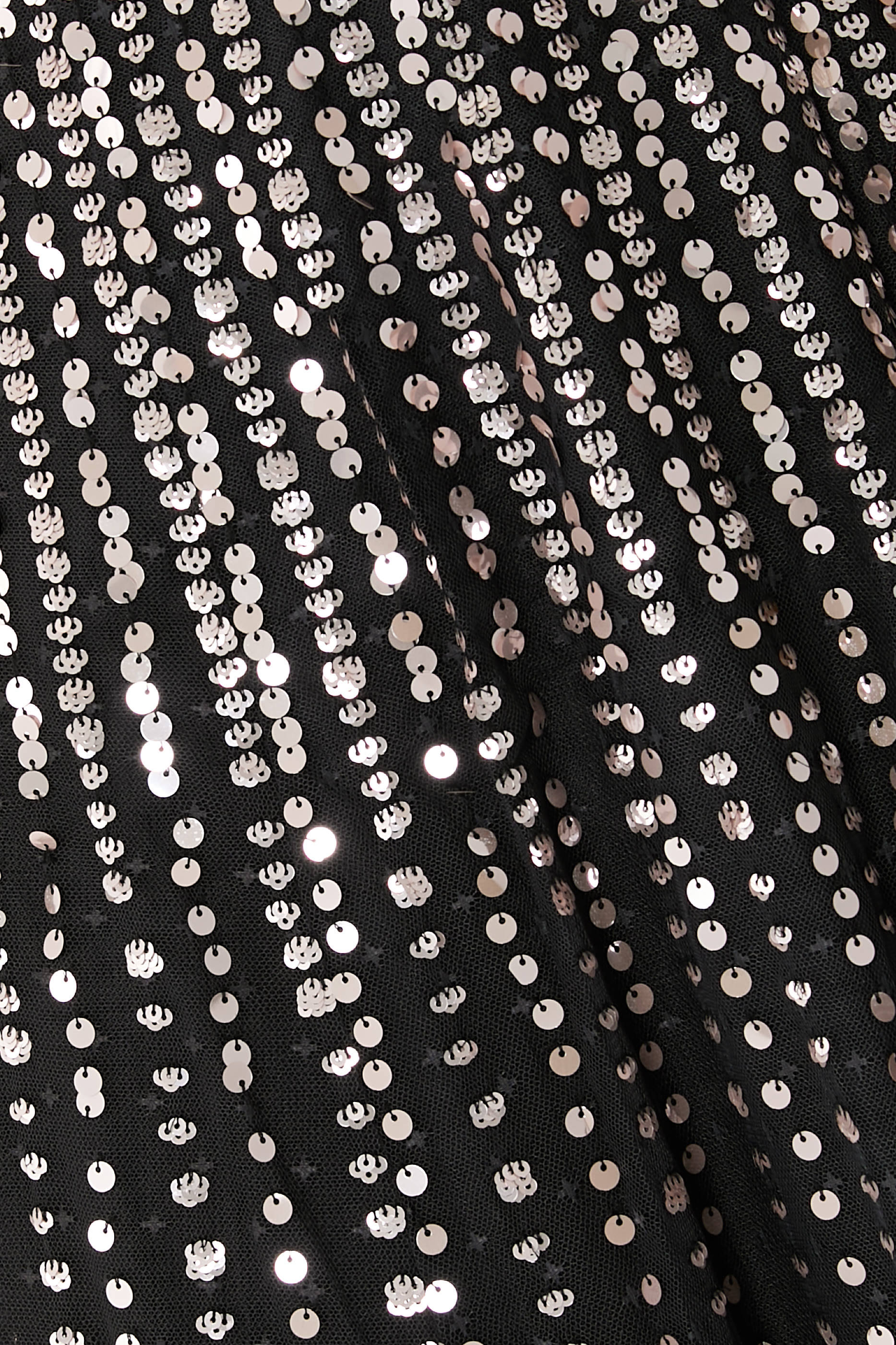 Moonlight Sequin Cape Sleeves Ankle Gown