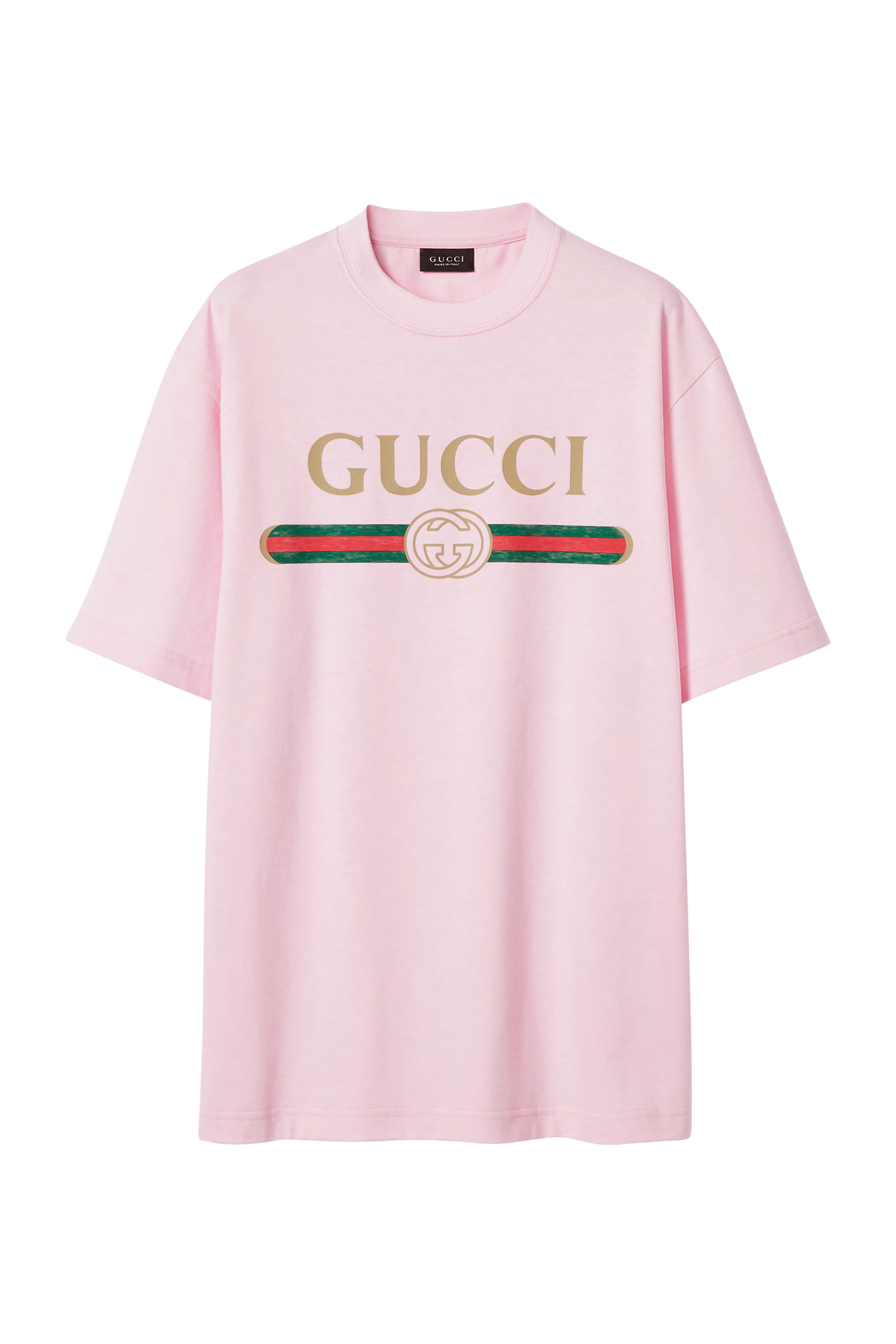 Cotton Jersey & Silk T-Shirt with Print 