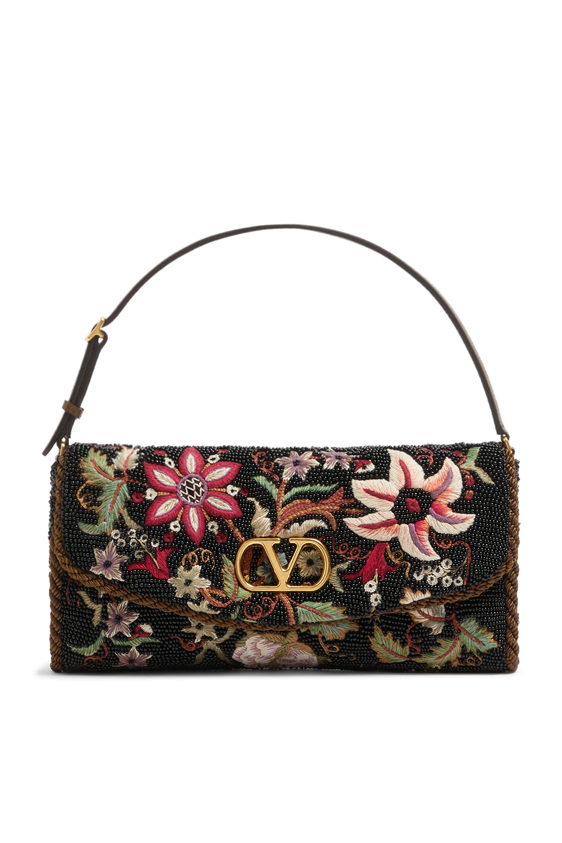 DeVain Soft Embroidered Small Shoulder Bag