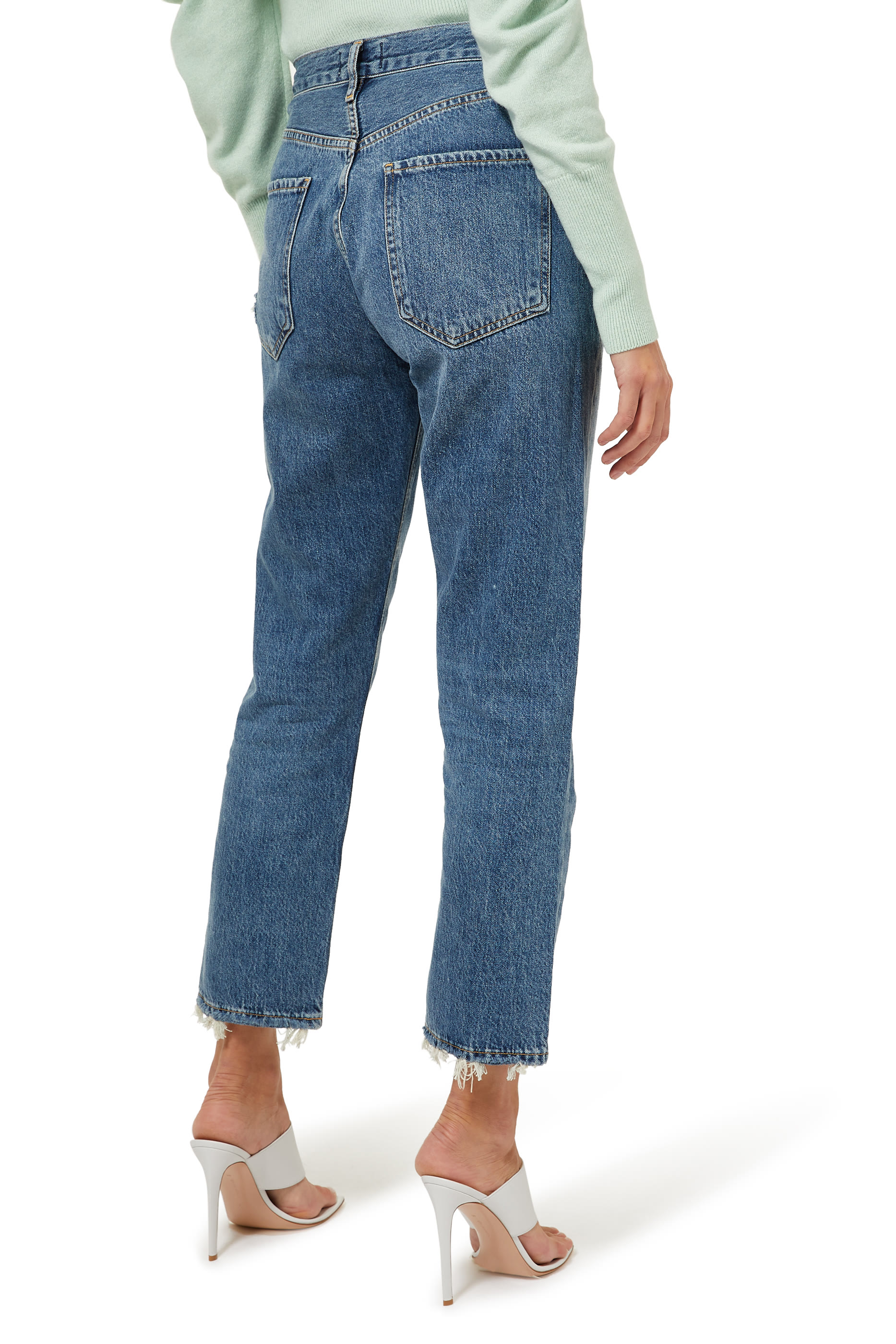 Riley High Rise Straight Crop