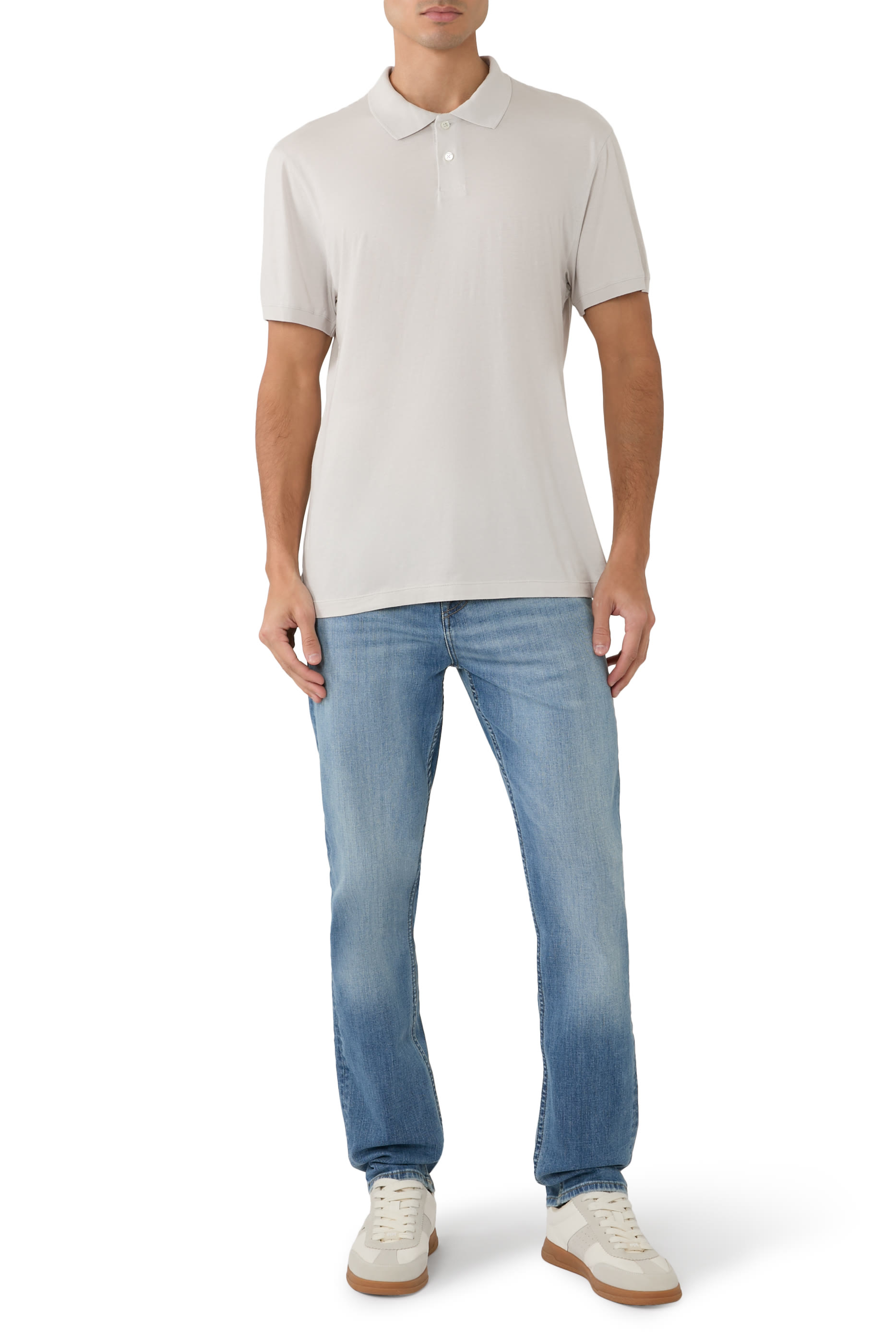 Luxe Lotus Jersey Polo