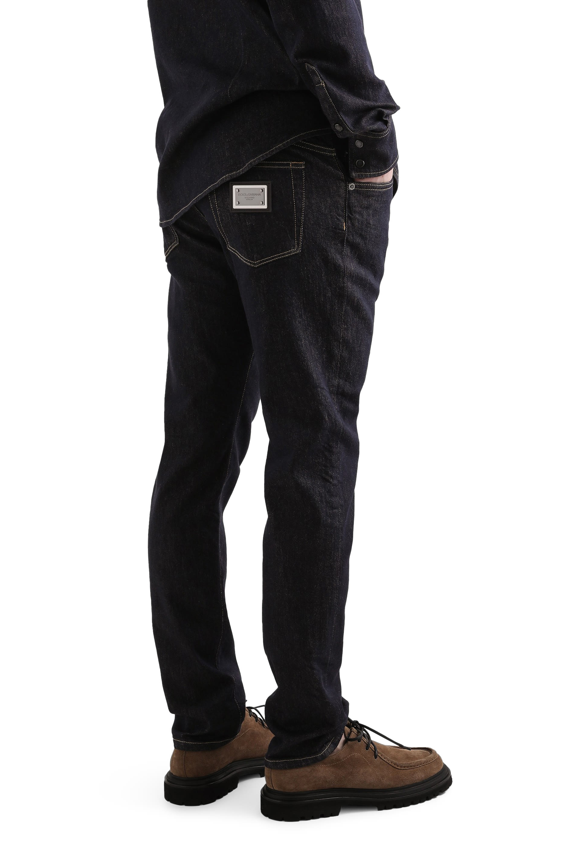 Slim-Fit Stretch Cotton Jeans