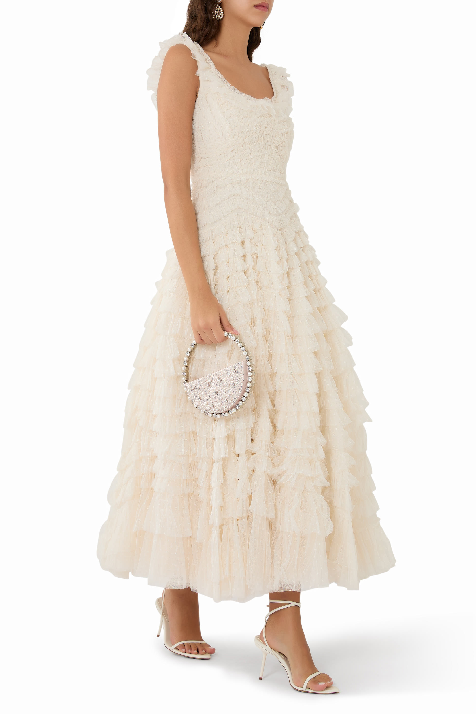 Hattie Scoop Neck Ankle Gown