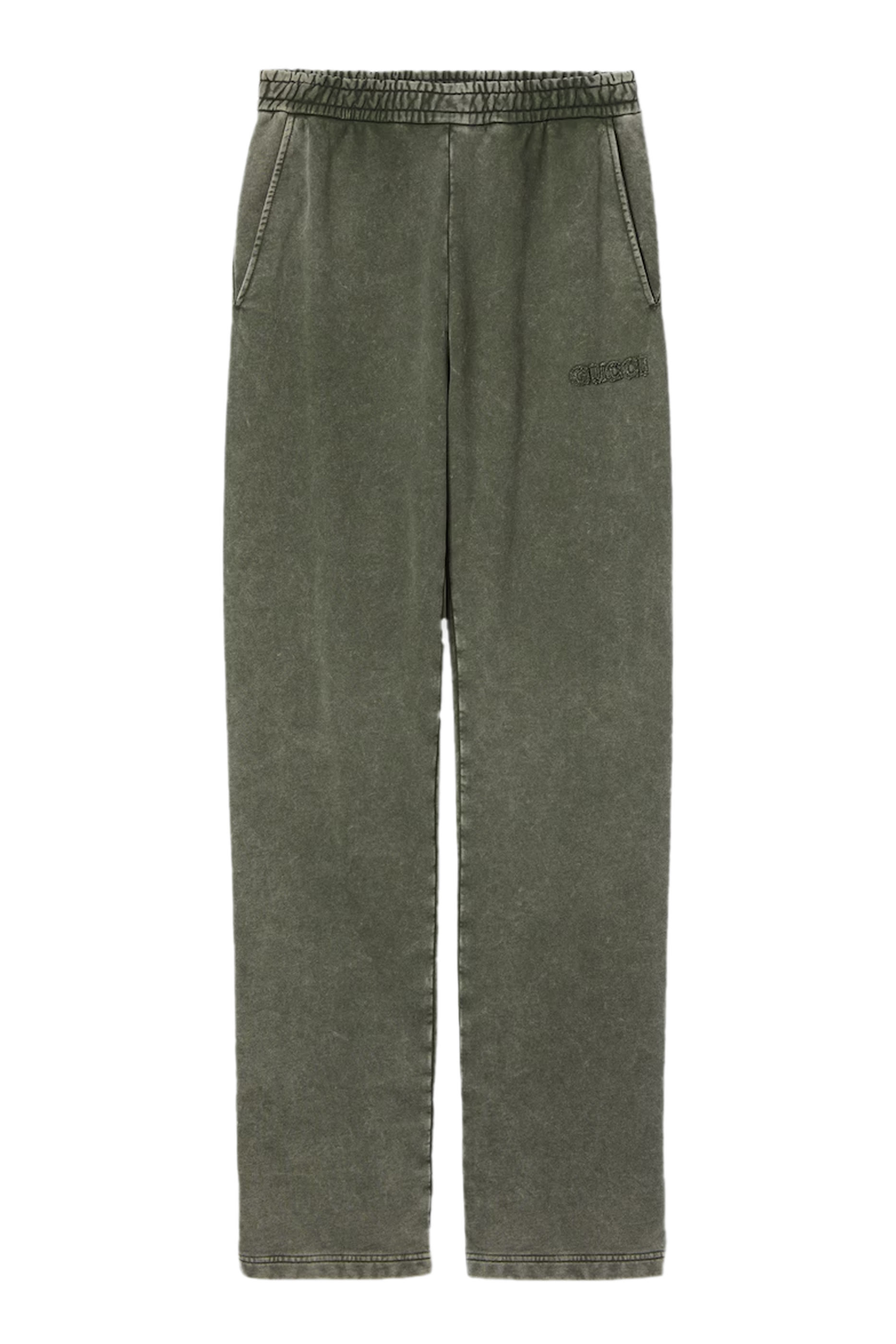 Embroidered Cotton Jogging Pants