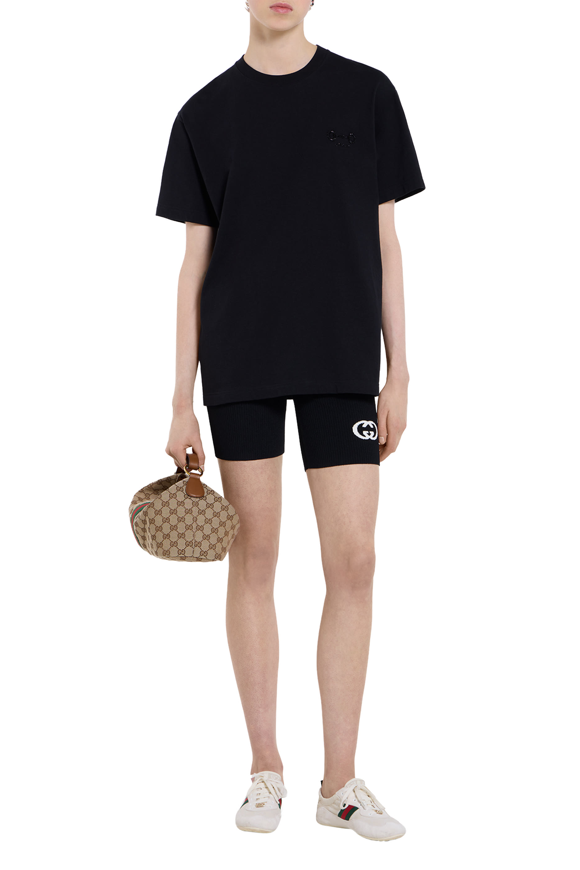 Logo Embroidered Cotton Jersey T-Shirt