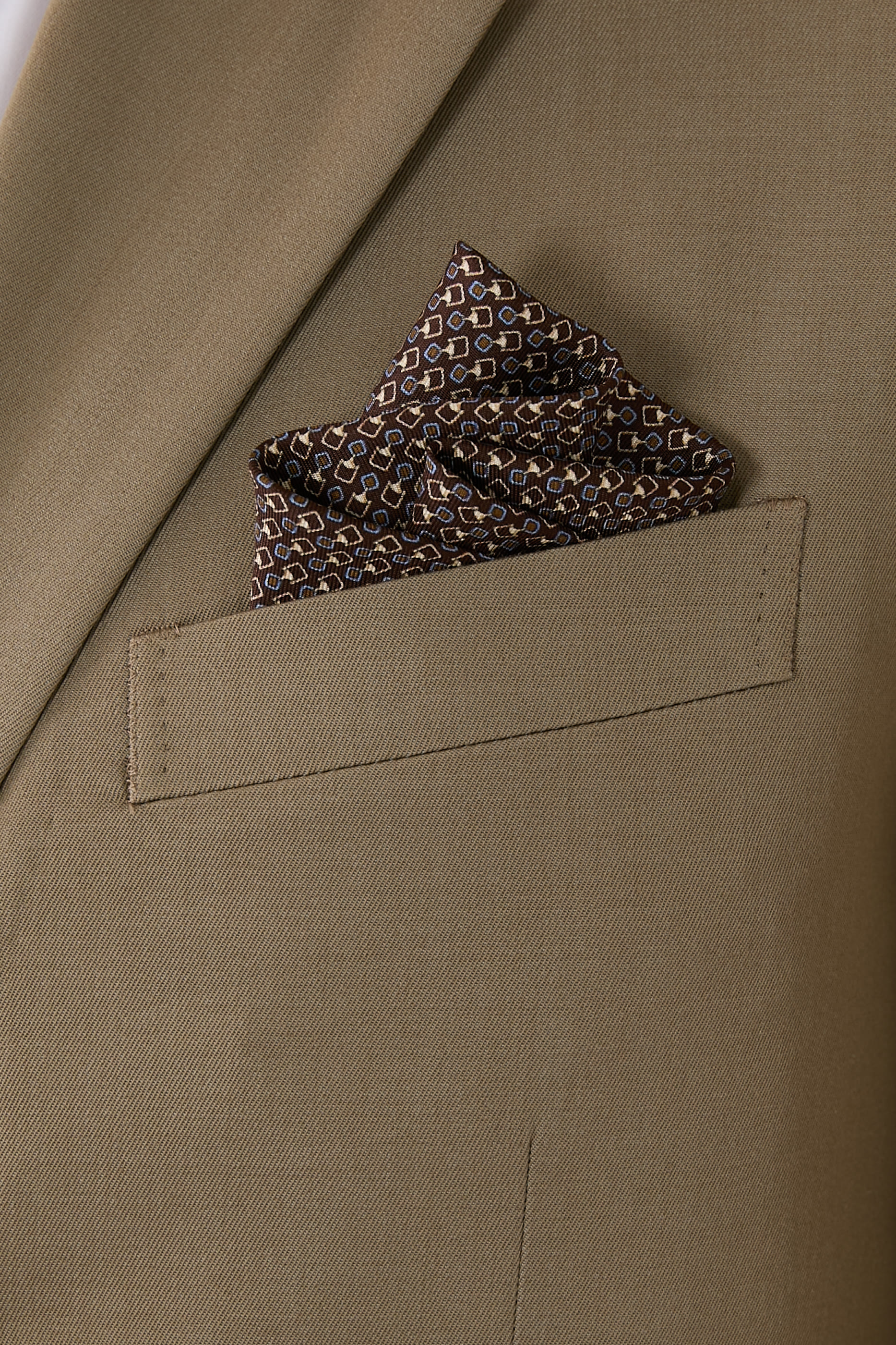 Geometric Silk Pocket Square