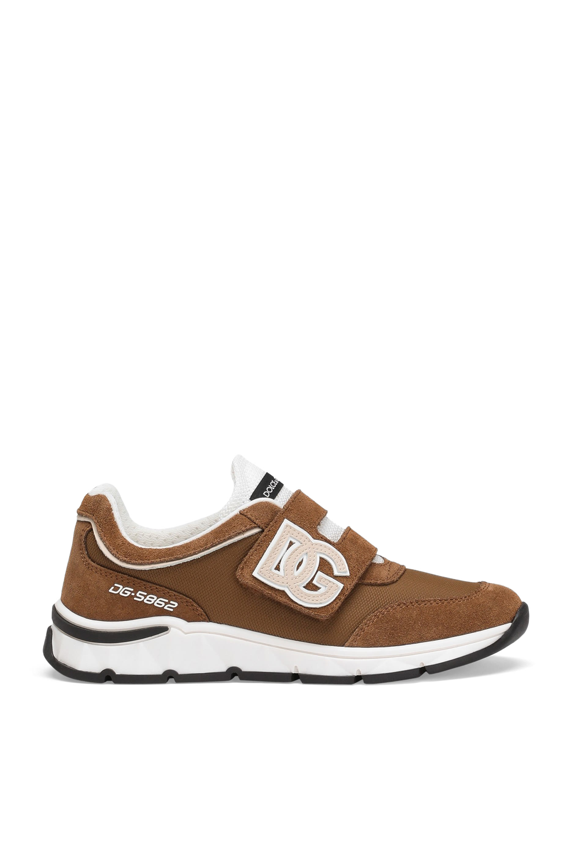 Kids  DG Running Split Calfskin Sneakers