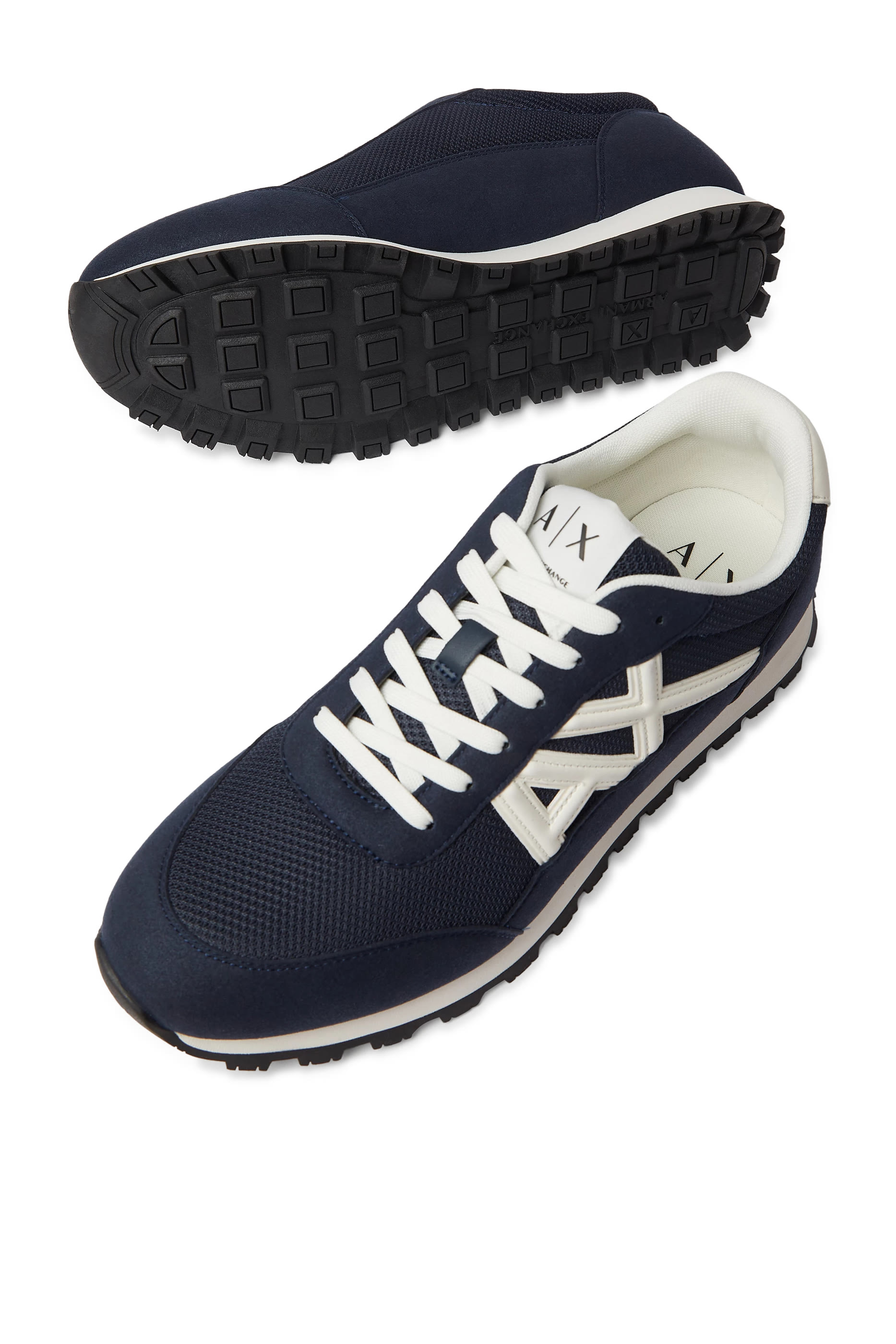 Drop Side AX Logo Low-Top Sneakers