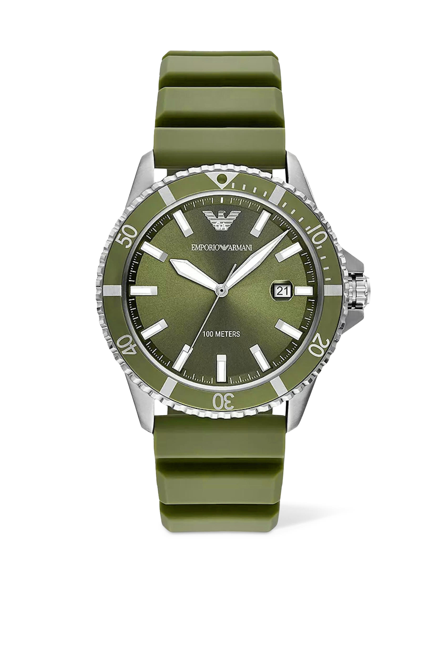 World Explorer Three-Hand Date Silicon Watch