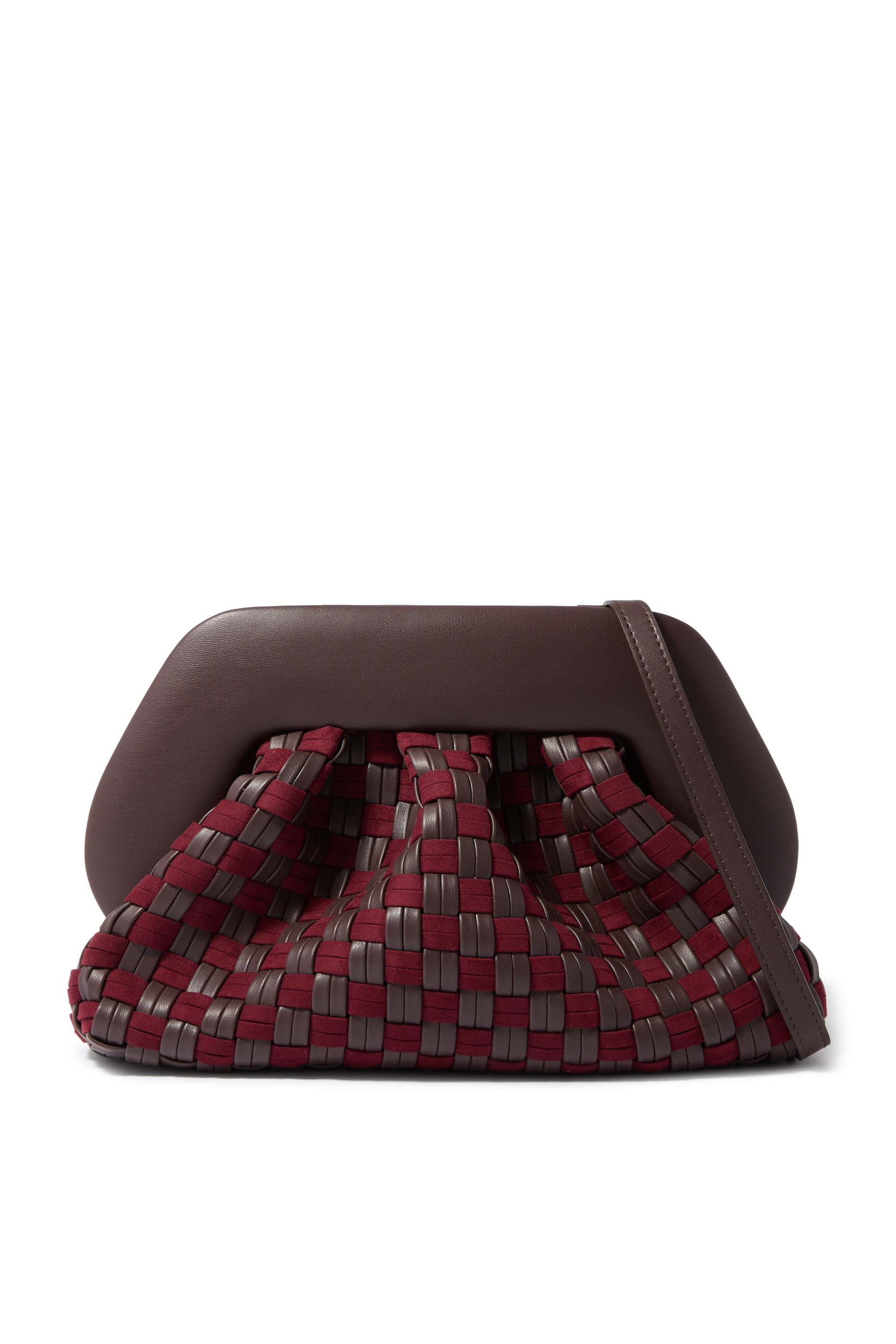 Tia Micro Weaved Clutch