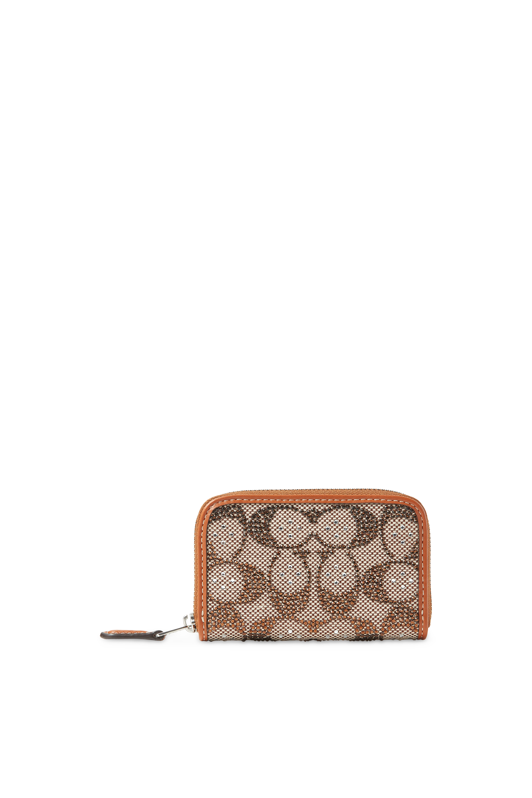 Essential All-Around Zipped Card Holder in Exclusive Crystal Jacquard