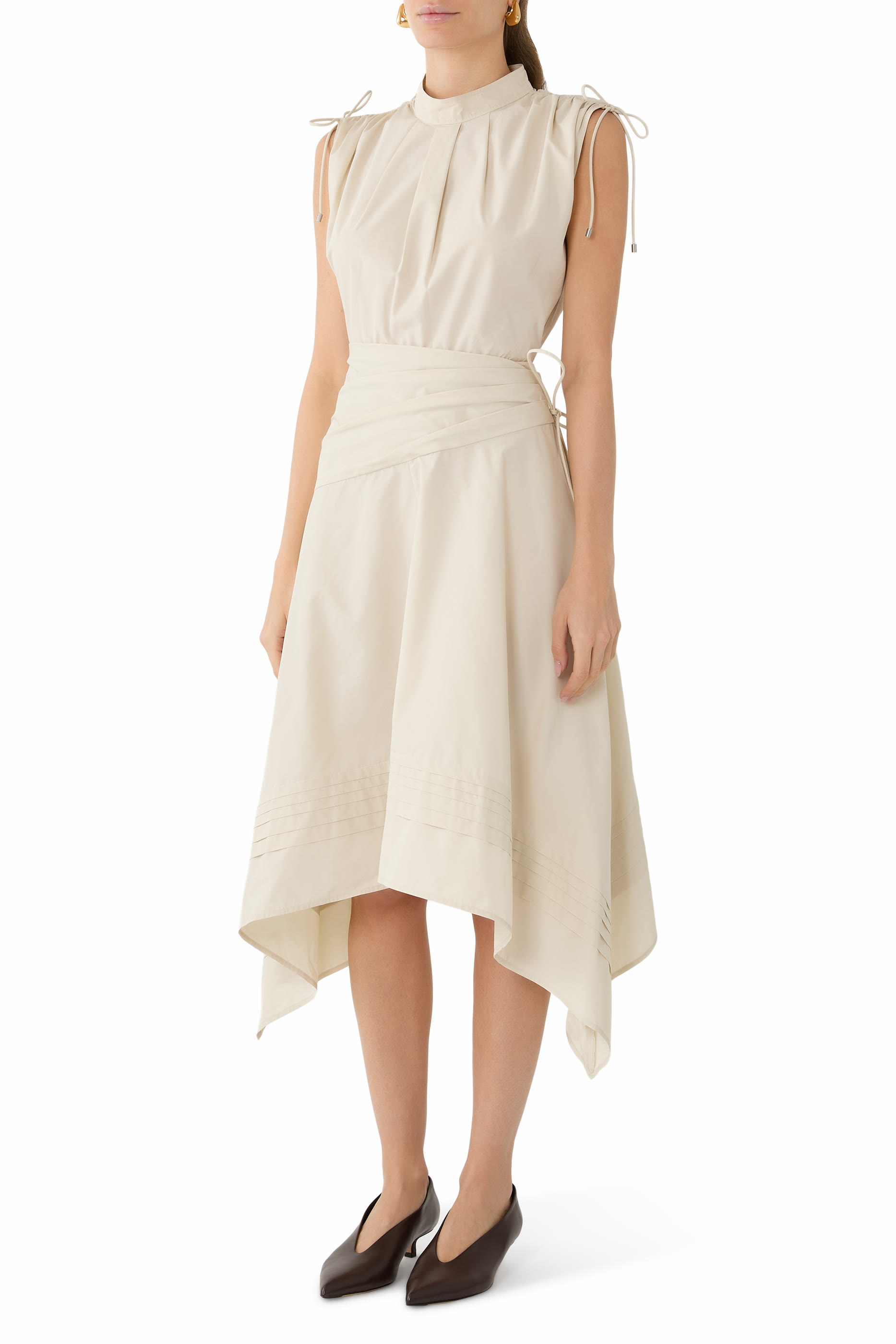 Ruched Handkerchief Dress