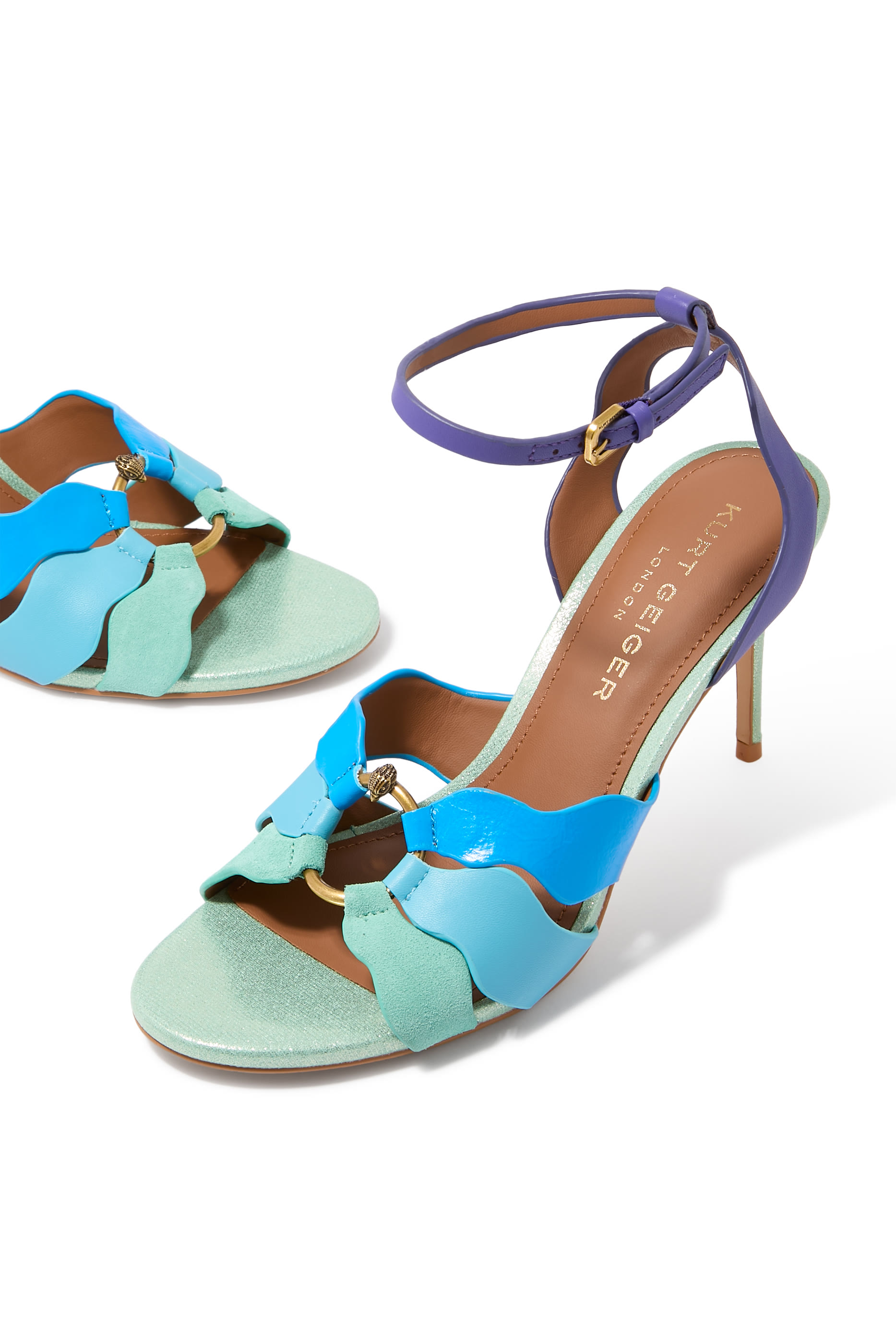 Sun Wave Leather Sandals