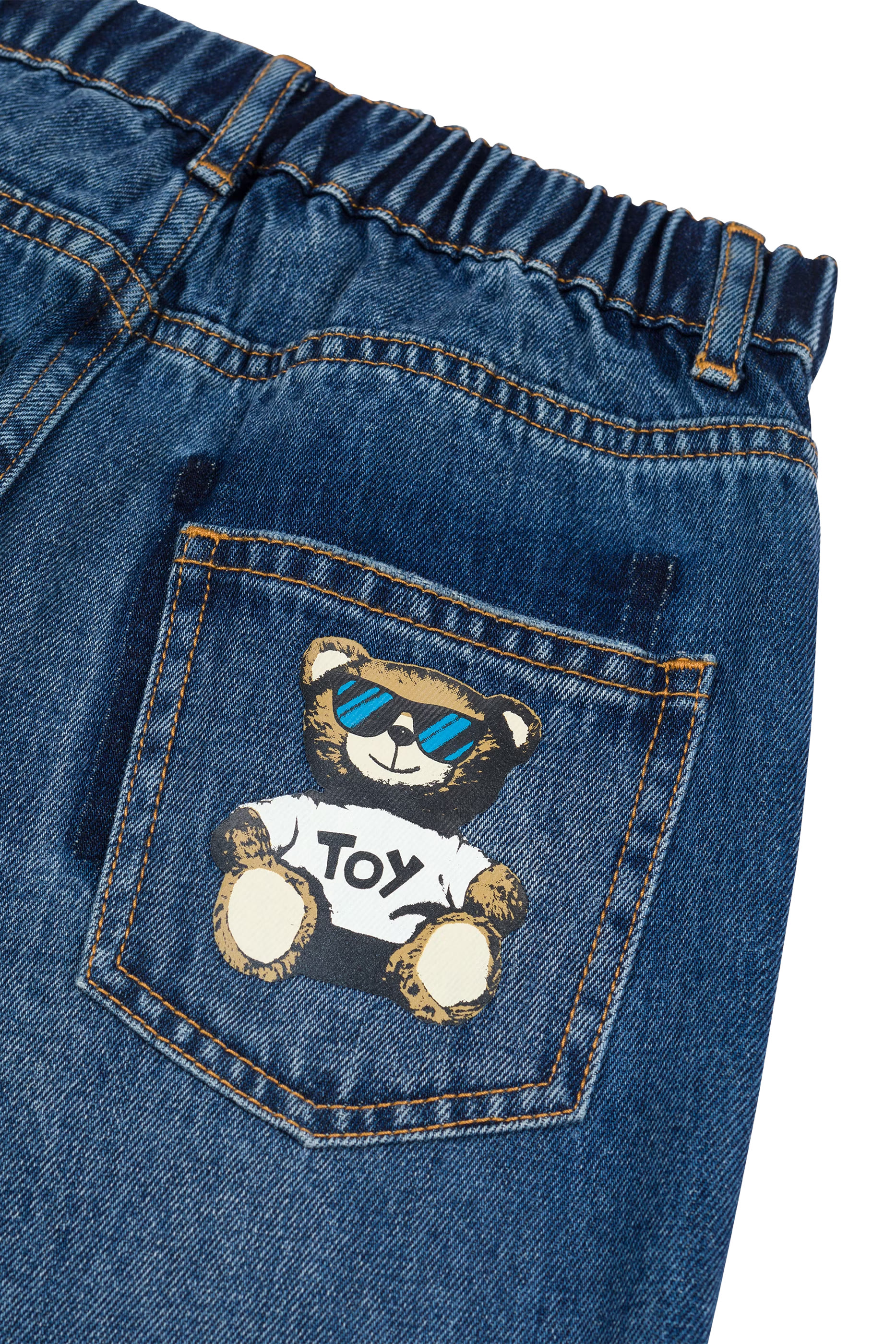 Kids Teddy Bear Denim Pants