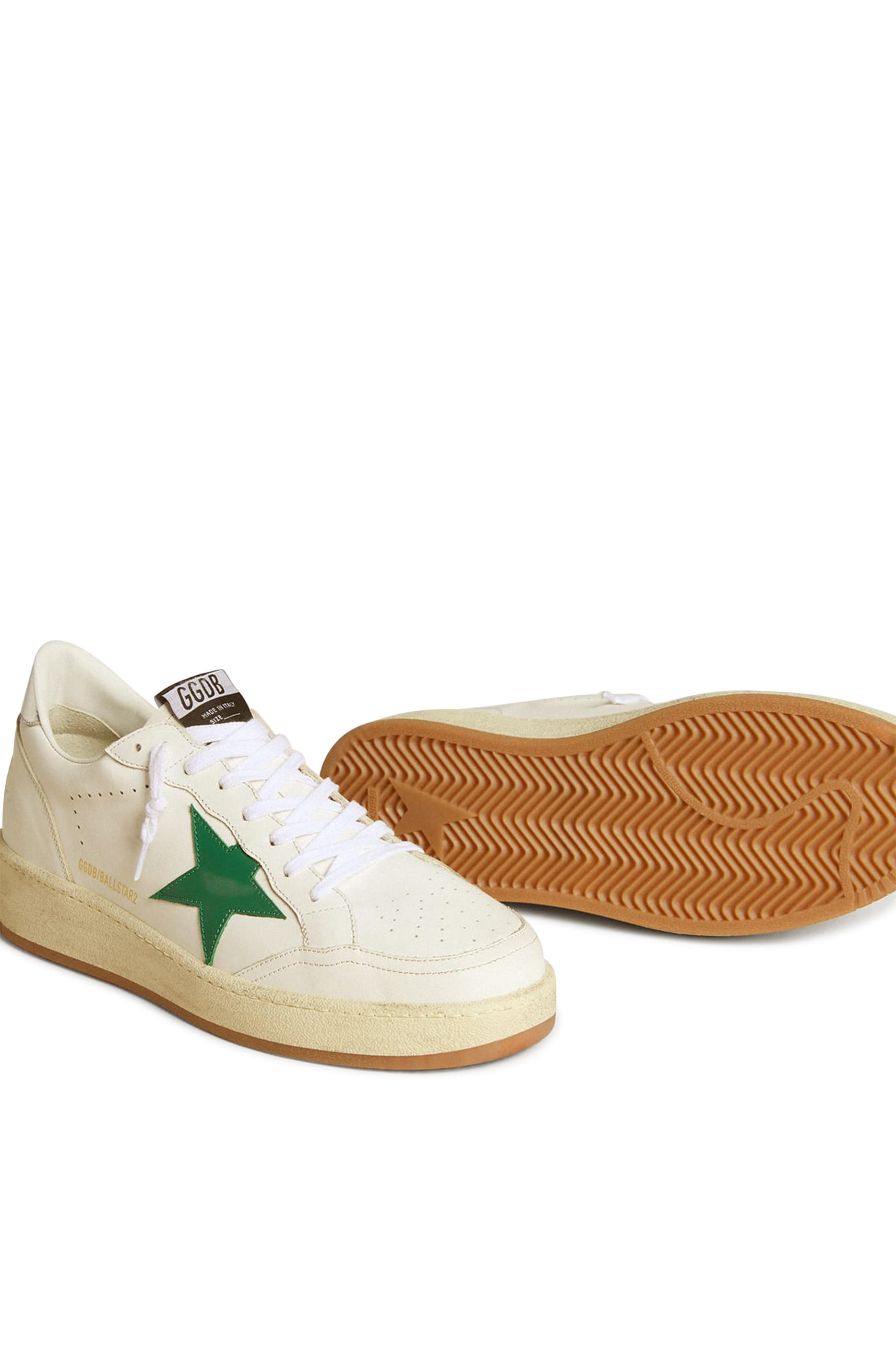 Men&rsquo;s Ball Star sneakers With Leather Star and Metallic Leather Heel Tab