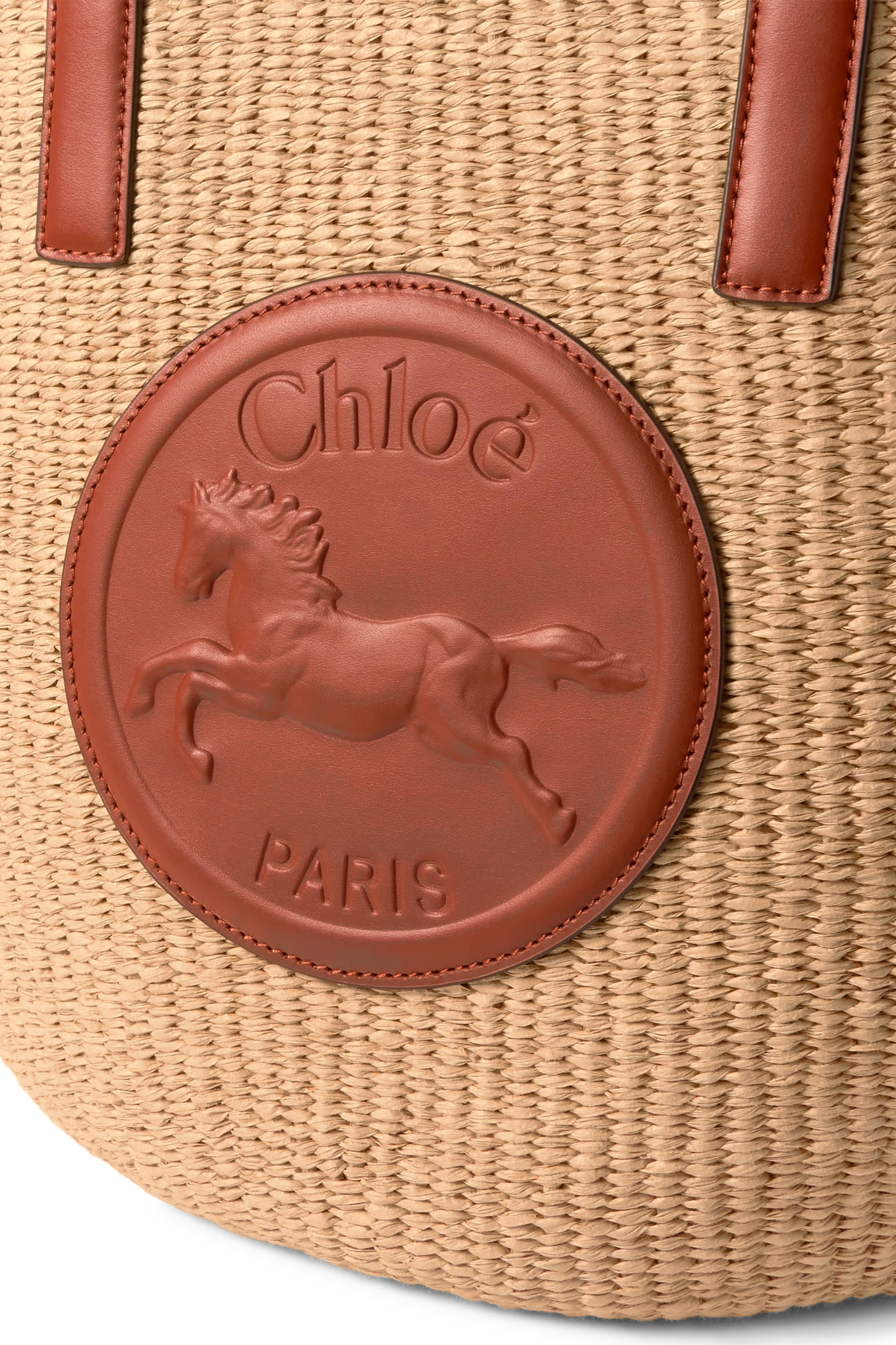 Large Horse Medal Basket Bag