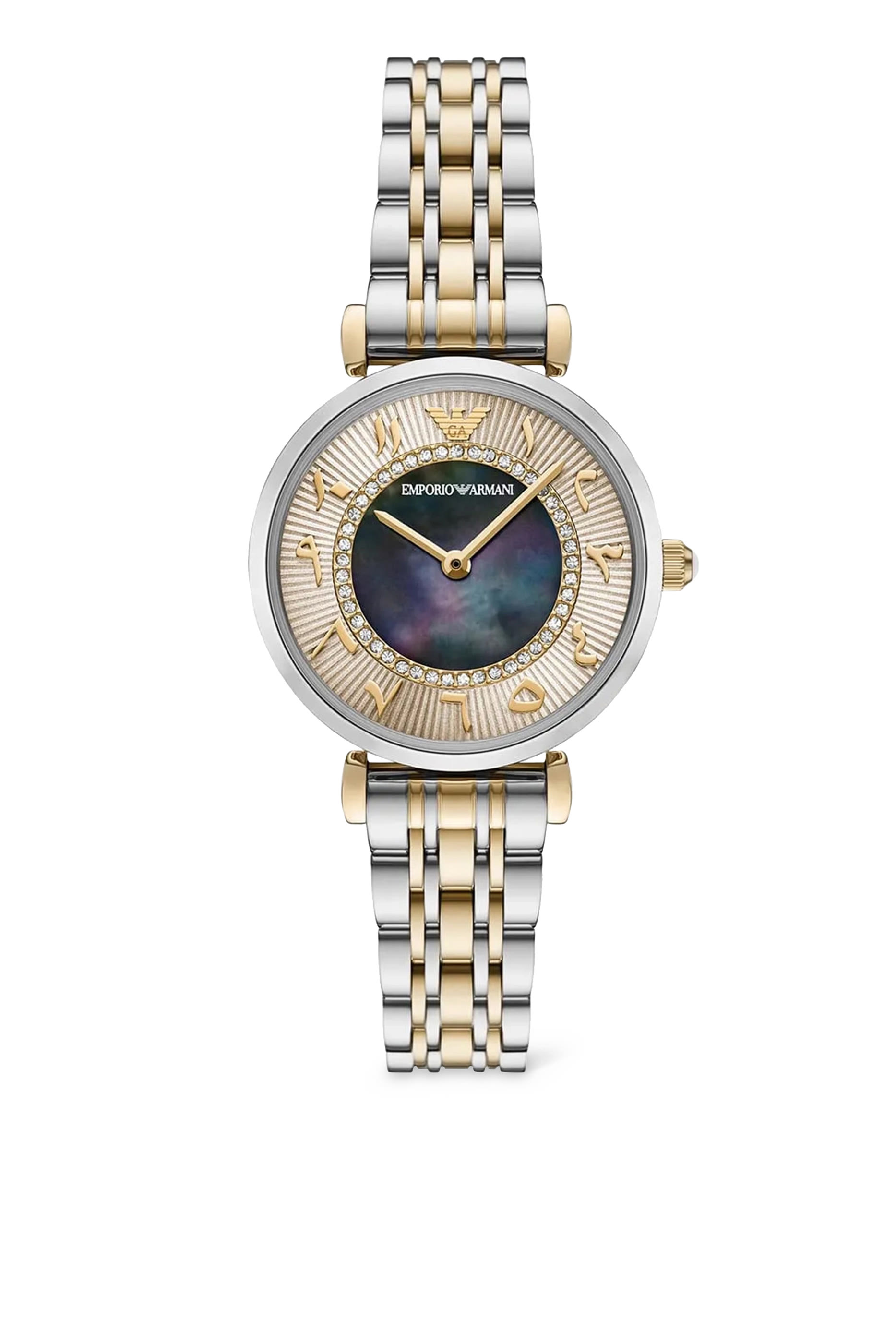 Two-Hand Two-Tone Stainless Steel Watch