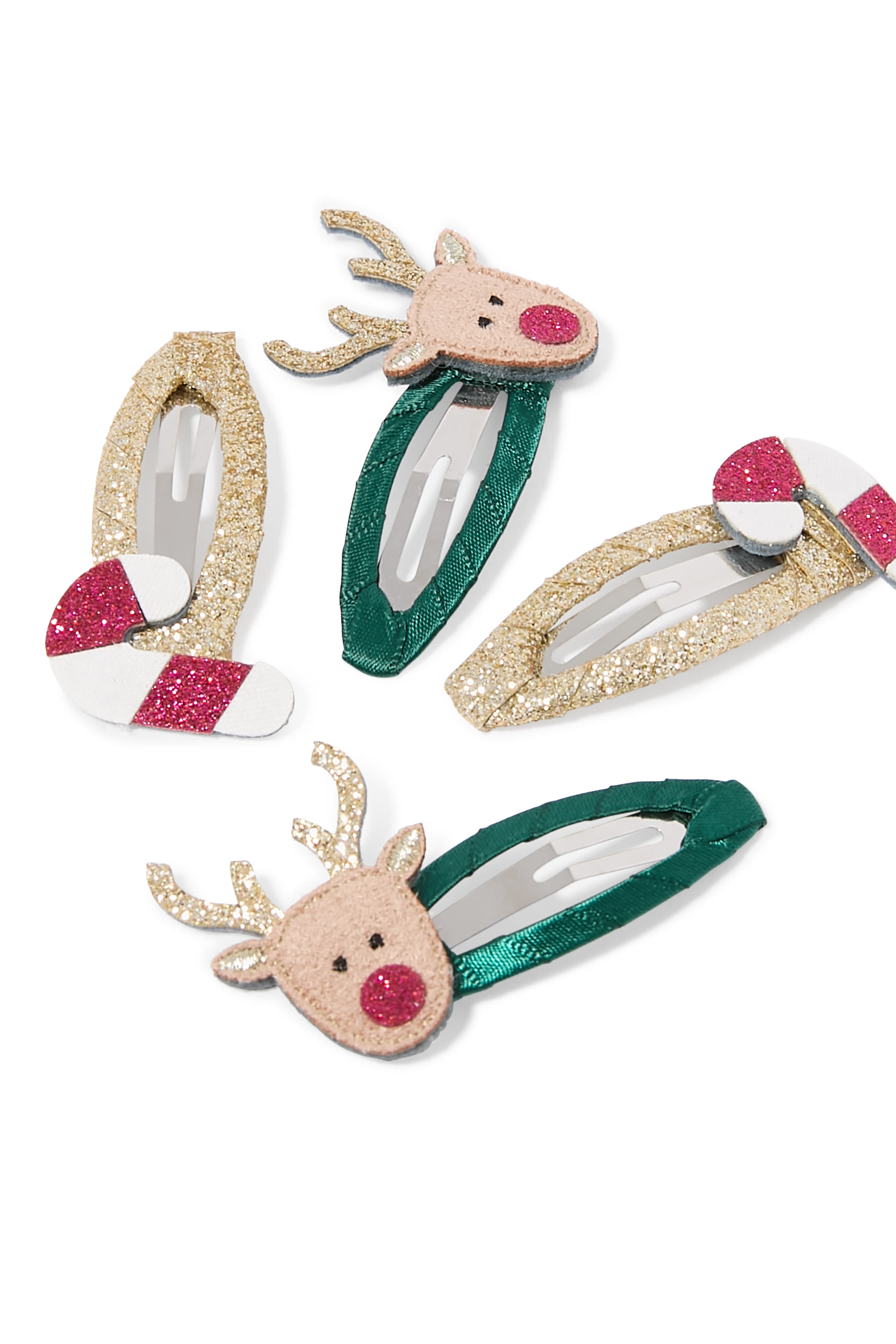 Kids Rudolph & Candy Cane Clic Clacs
