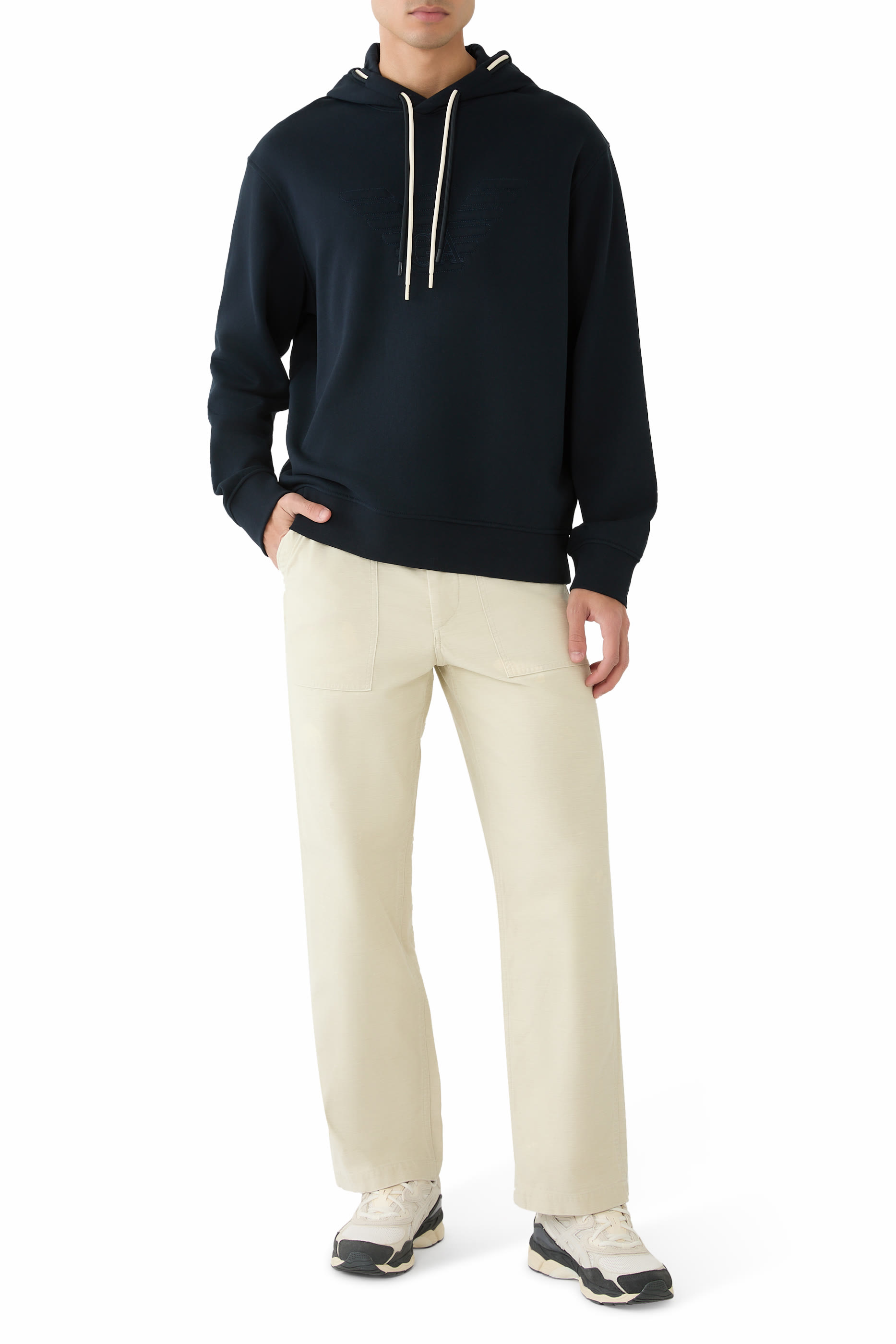 Eagle Logo Hooded Sweatshirt 