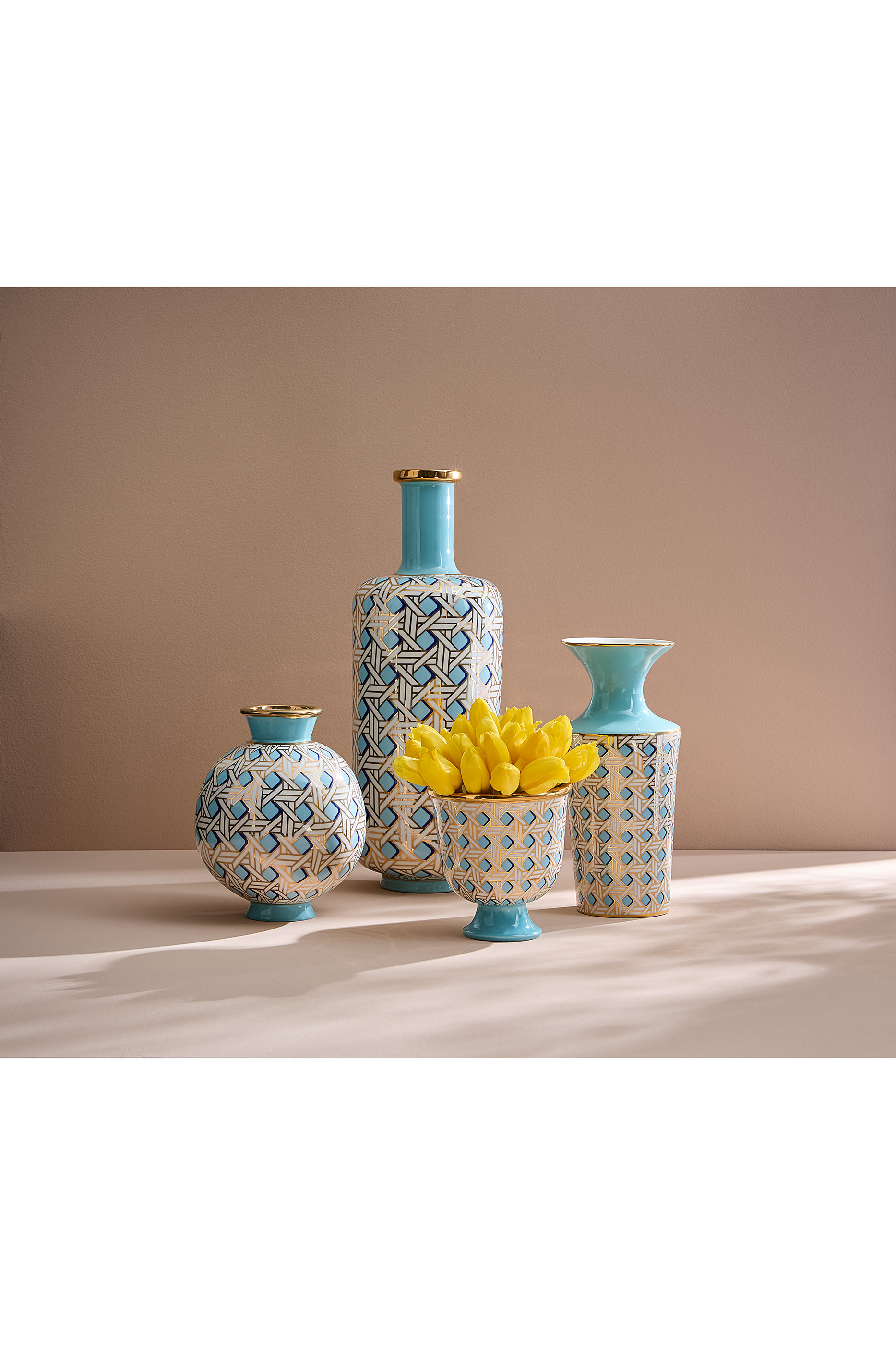 Basketweave Cuff Vase 