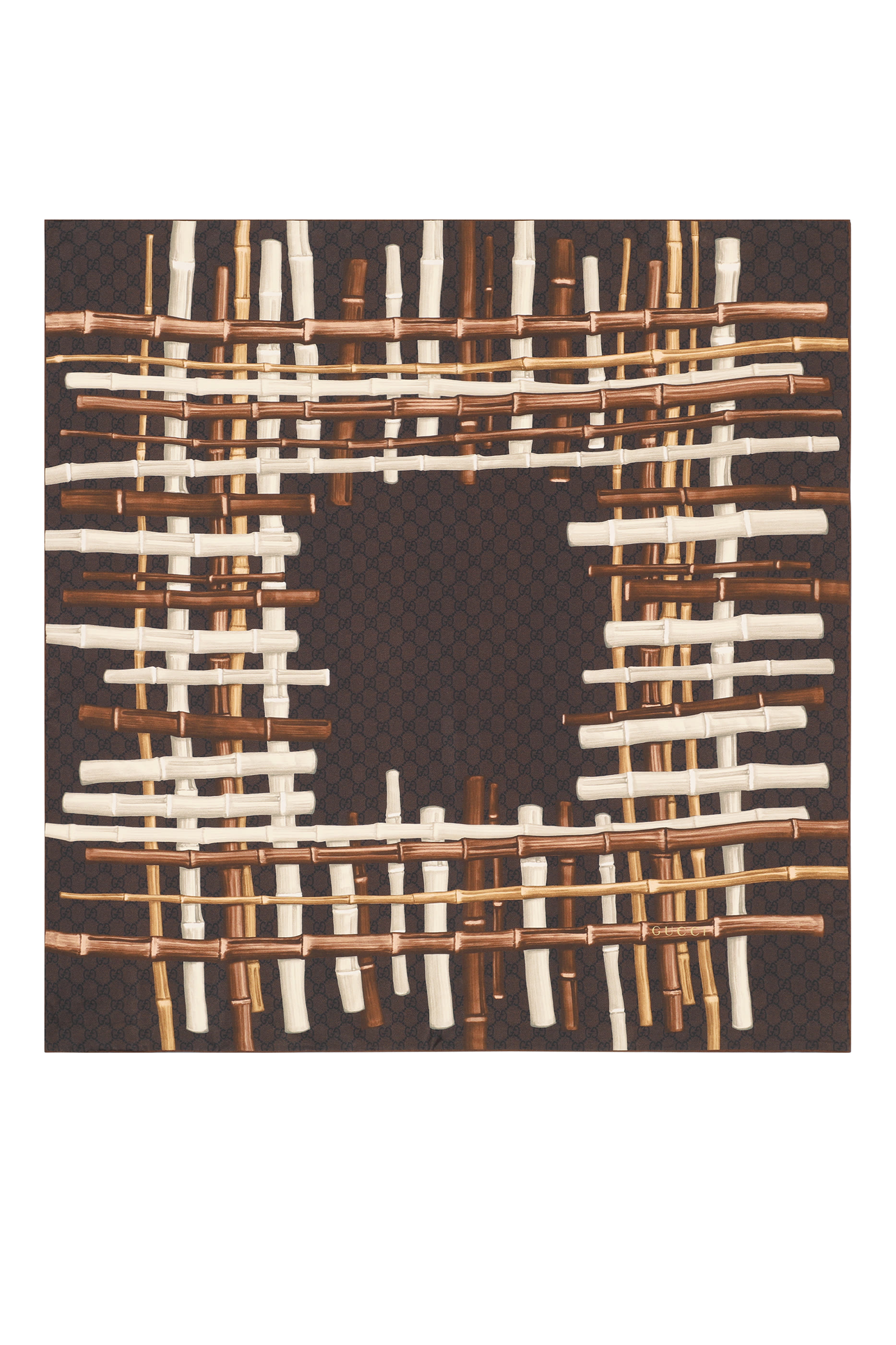 Printed Silk Twill Carr&eacute;