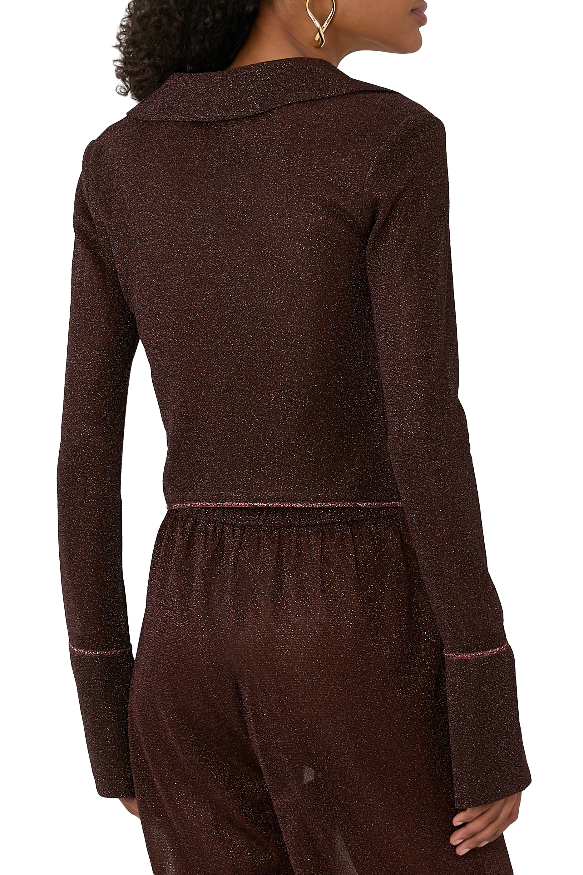 Tie-Detail Bell Sleeves Top