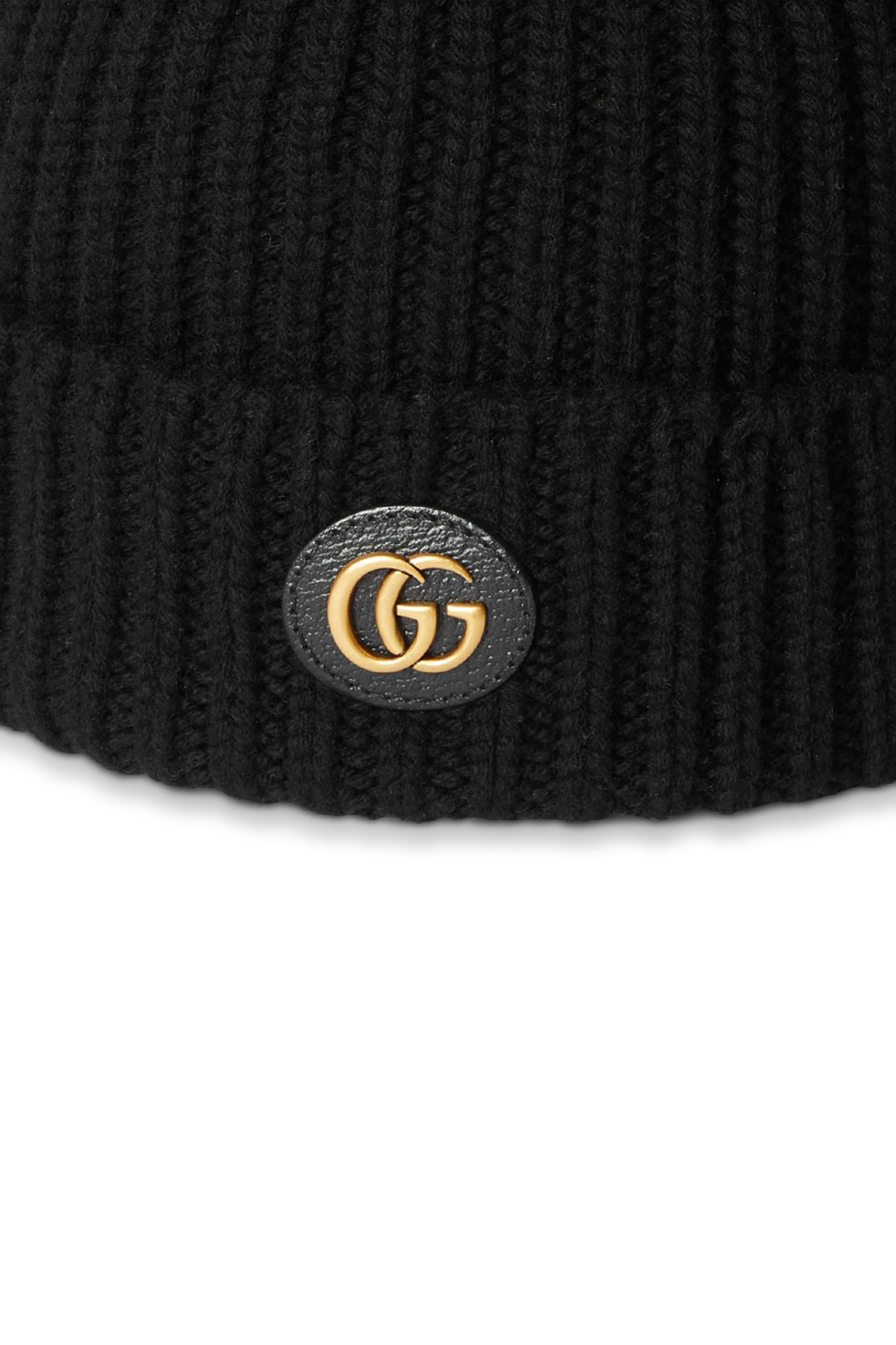Wool Cashmere Hat with Double G