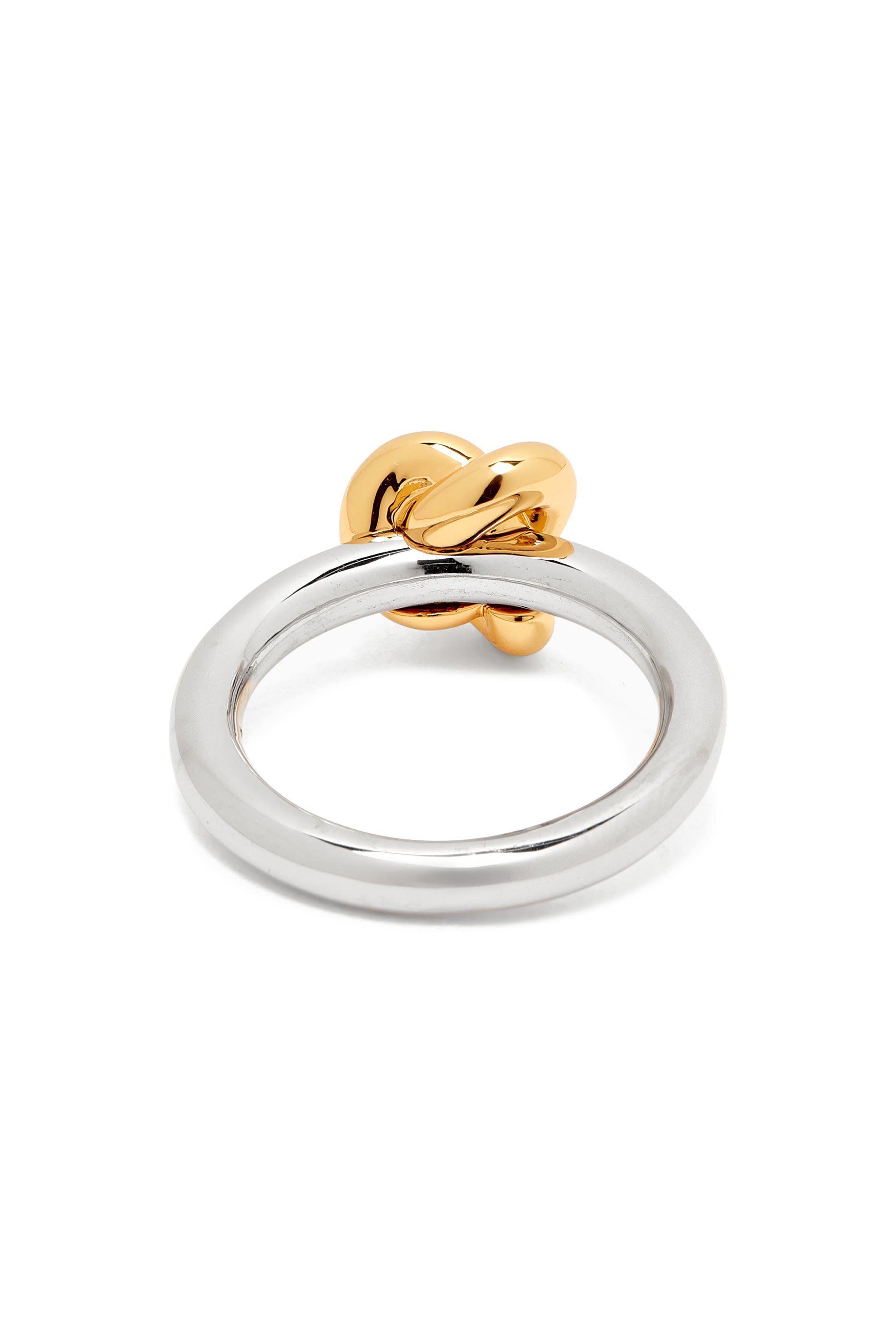 Double Knot Ring, Plated Metal