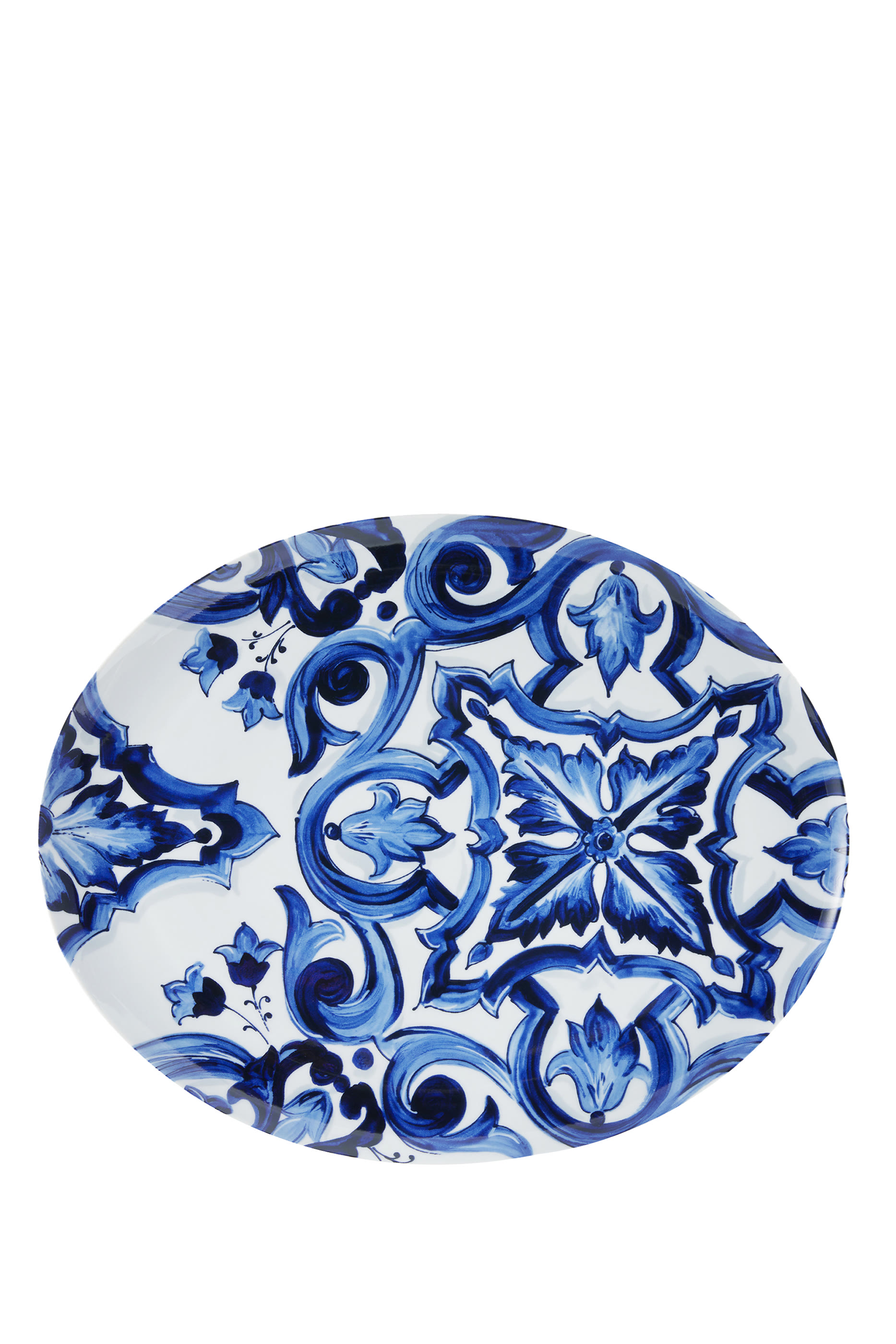 Blu Mediterraneo Fiore Medium Oval Serving Plate