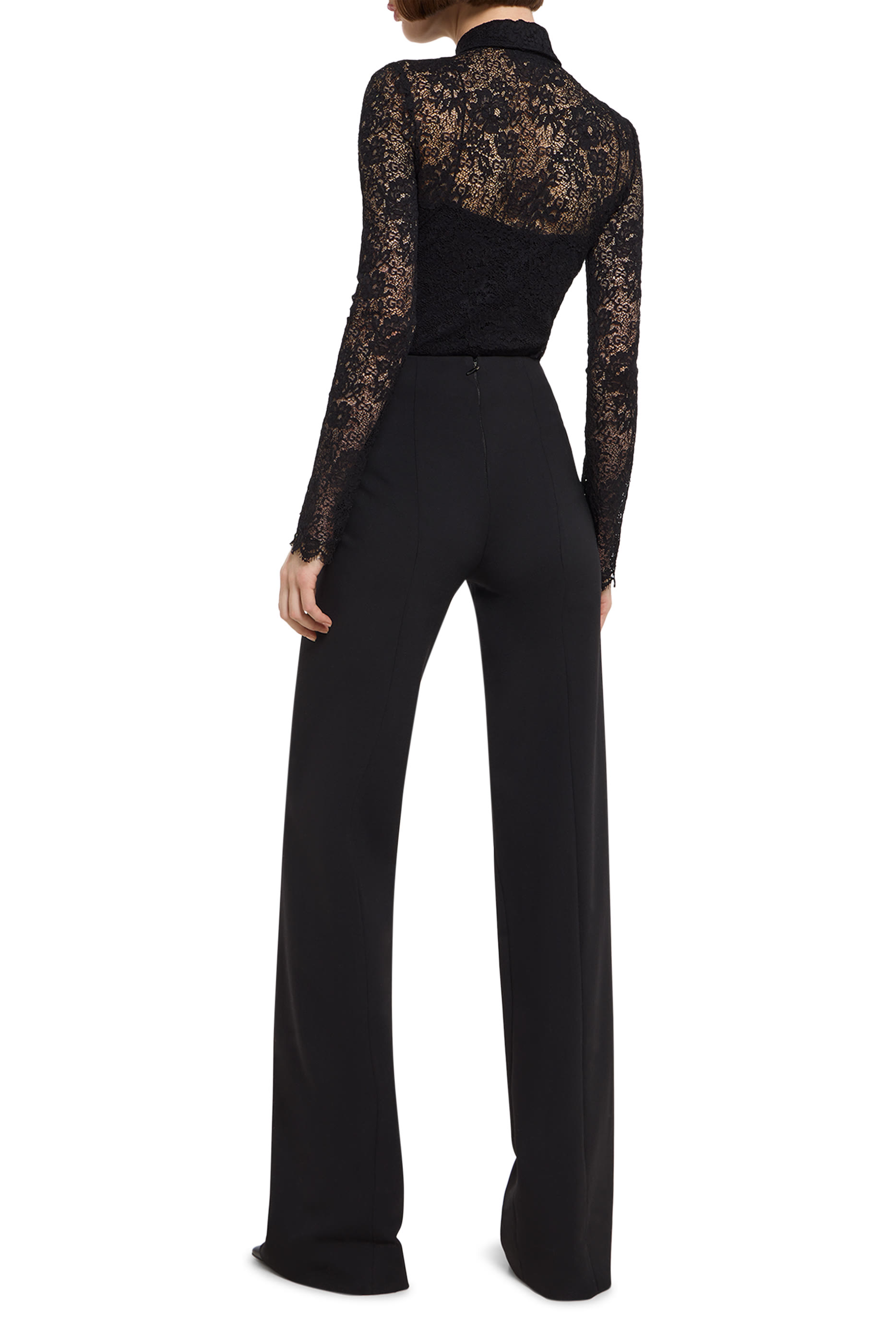 GG Flower Stretch Lace Shirt