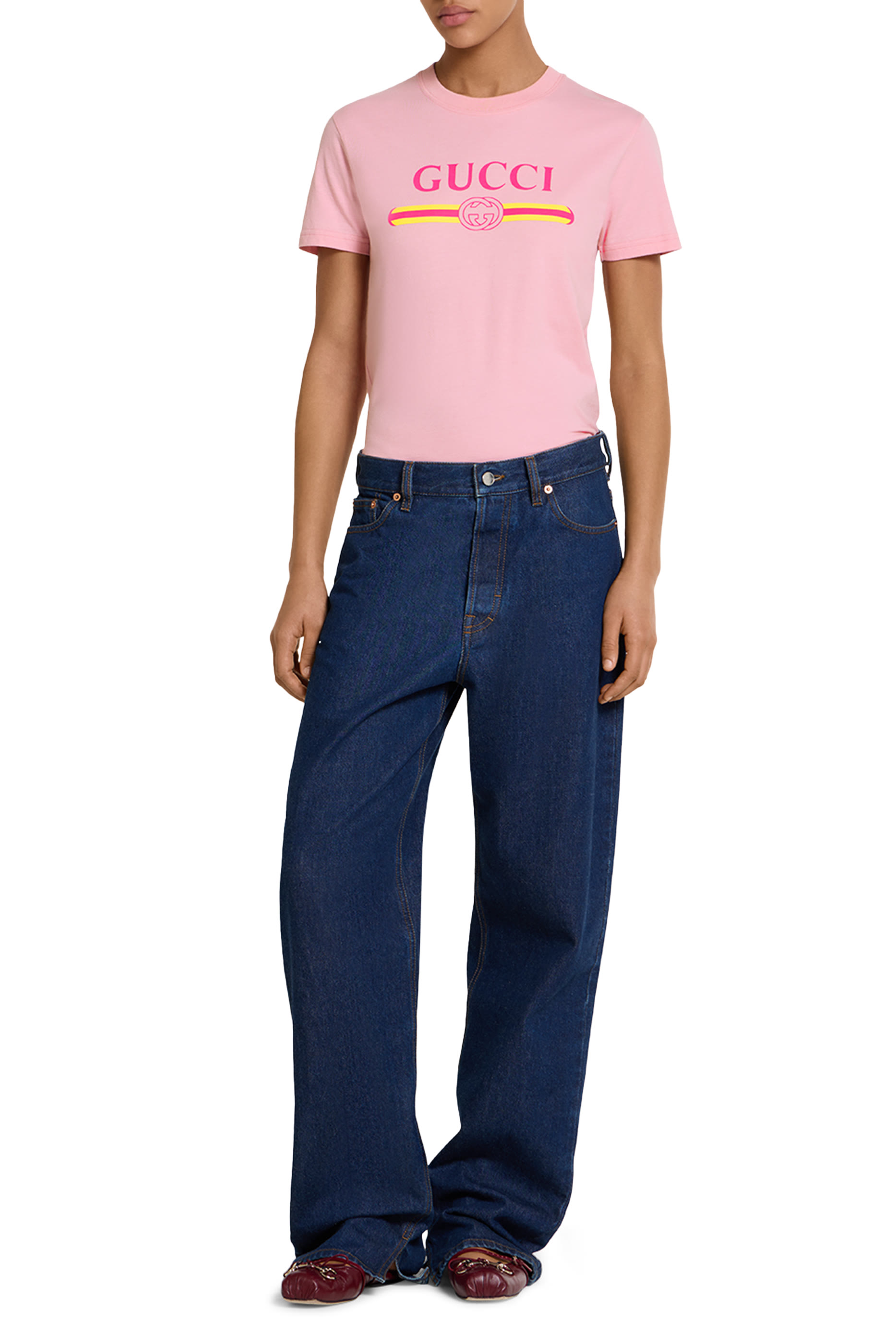 Logo Print Cotton Jersey T-Shirt 