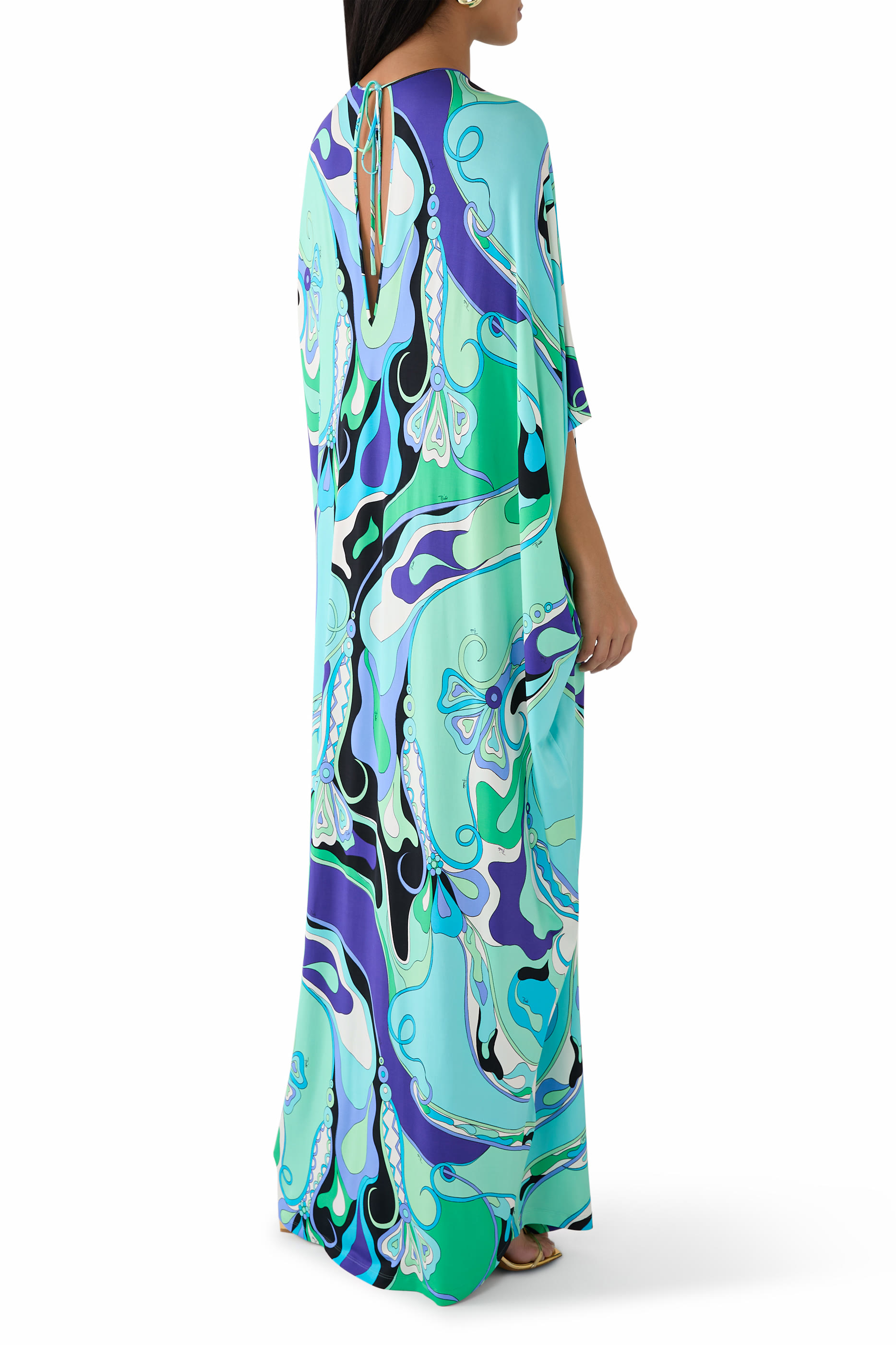 Printed Jersey Kaftan