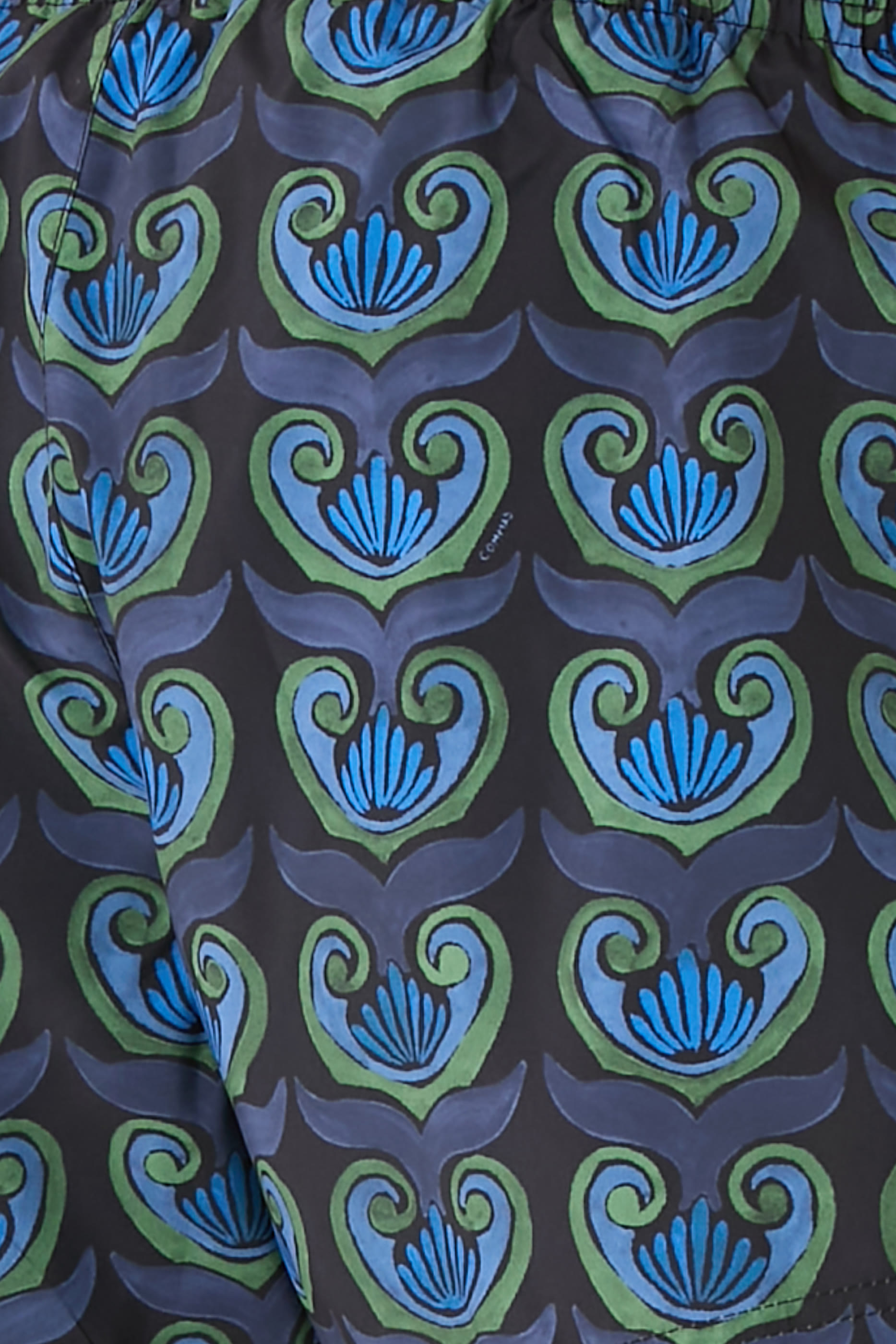 Painted Shell Print Short Swim Shorts